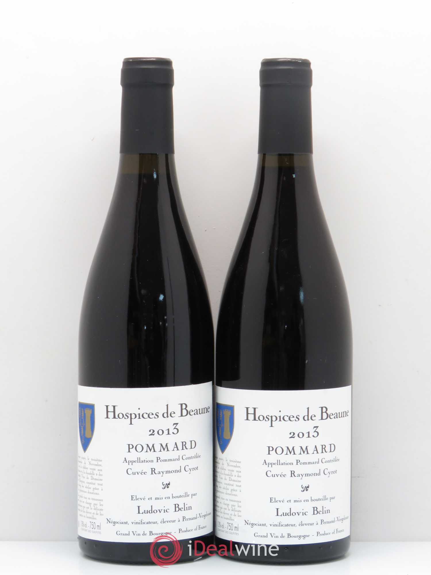 Pommard Hospices de Beaune Cuvée Raymond Cyrot Domaine Ludovic Belin (sans prix de réserve) 2013 - Posten von 2 Flaschen - 0