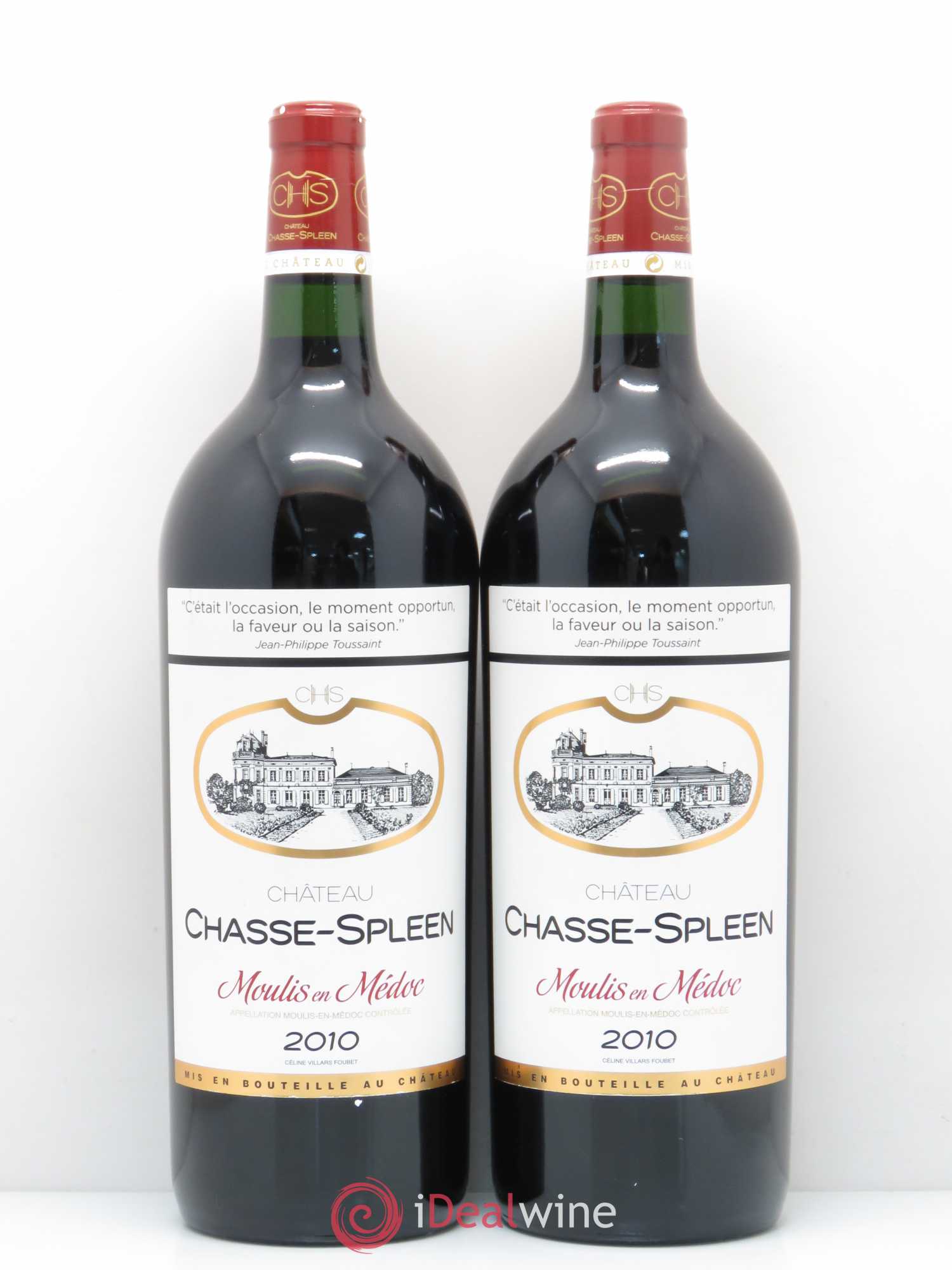 Château Chasse Spleen 2010 - Lot de 2 magnums - 0