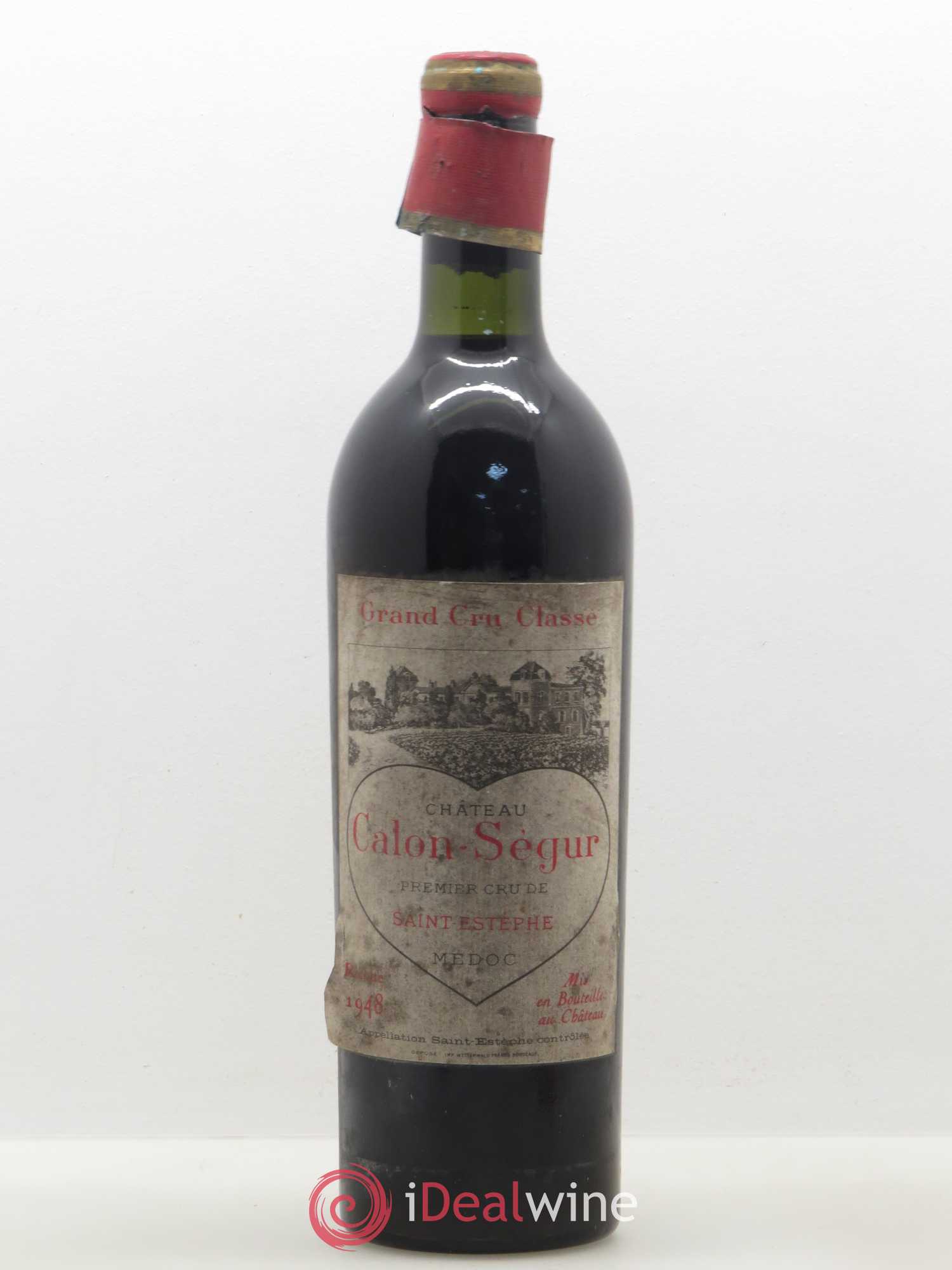 Château Calon Ségur 3ème Grand Cru Classé 1948 - Lot de 1 bouteille - 0