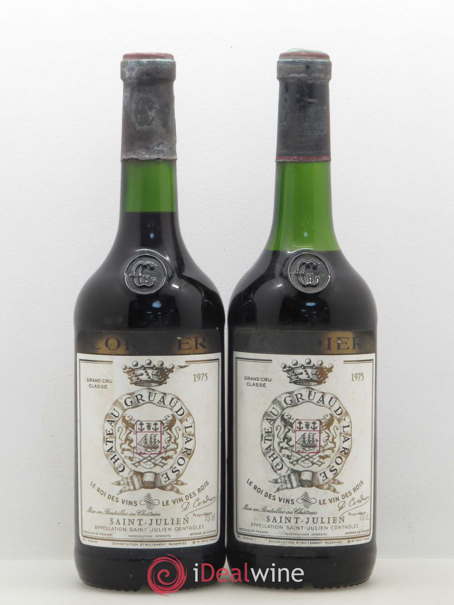 Château Gruaud Larose 2ème Grand Cru Classé 1975 - Lot de 2 bouteilles - 0