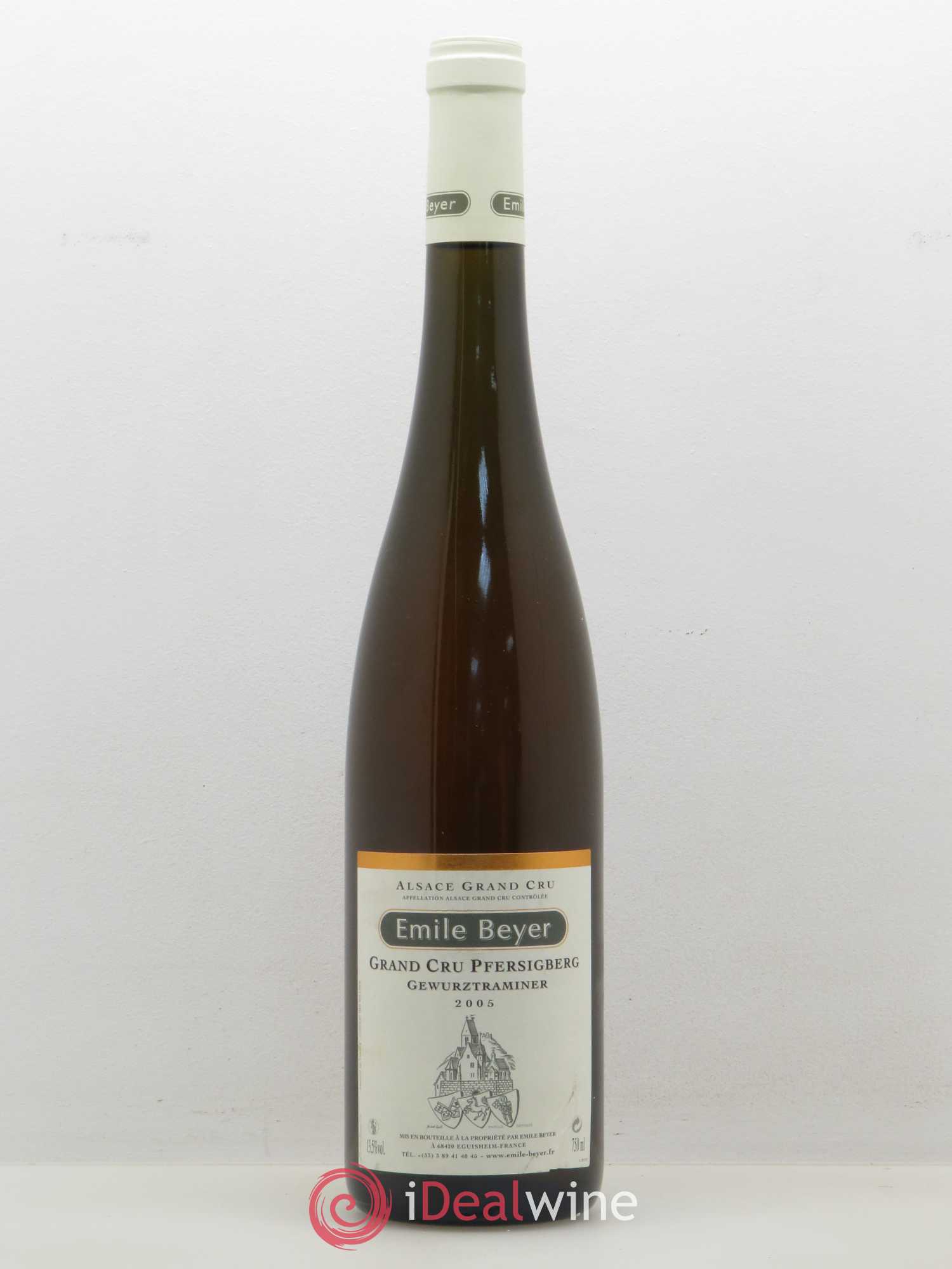 Gewurztraminer Grand Cru Pfersigberg Emile Beyer 2005 - Posten von 1 Flasche - 0