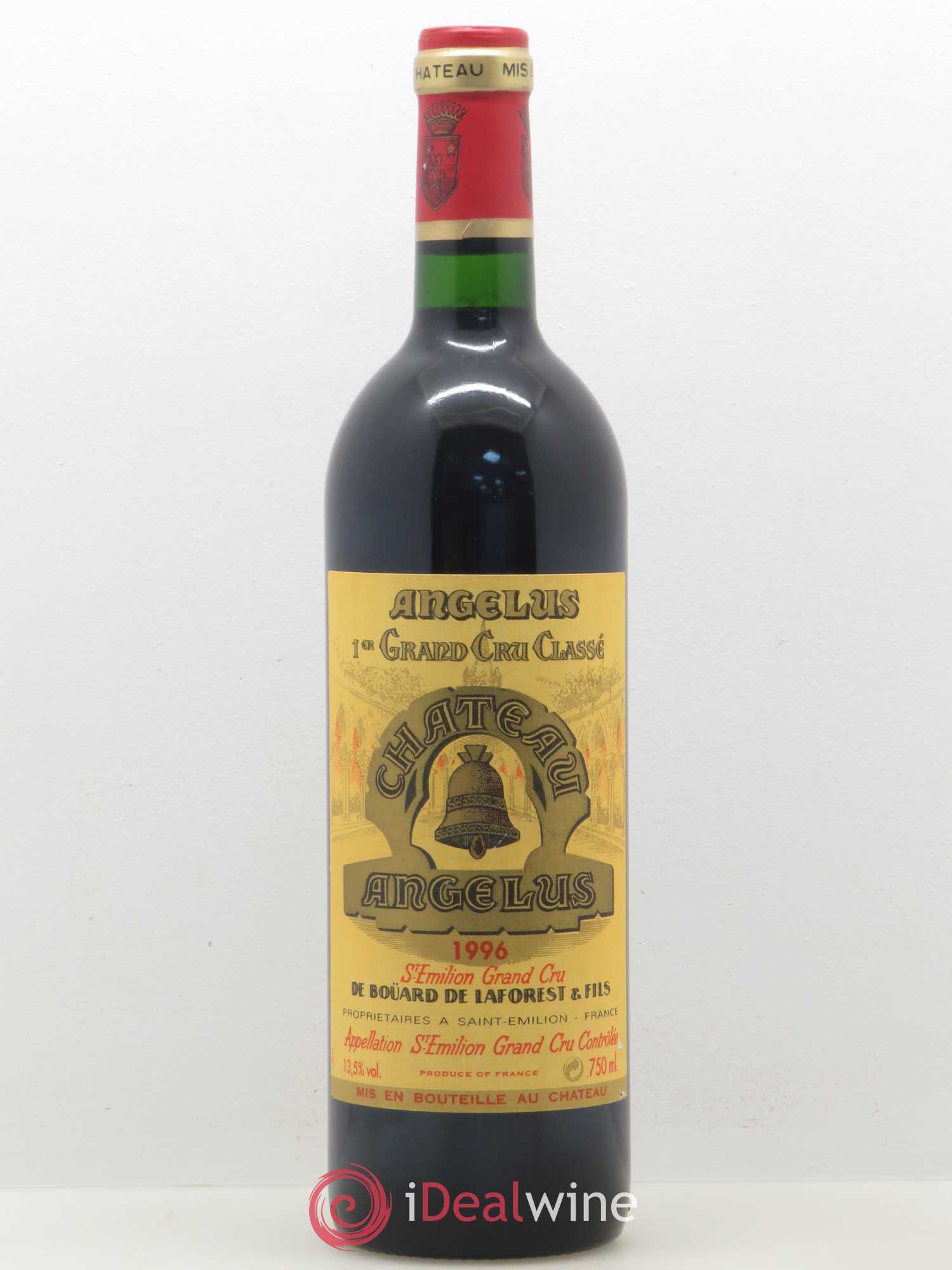 Château Angélus 1er Grand Cru Classé A 1996 - Lot de 1 bouteille - 0
