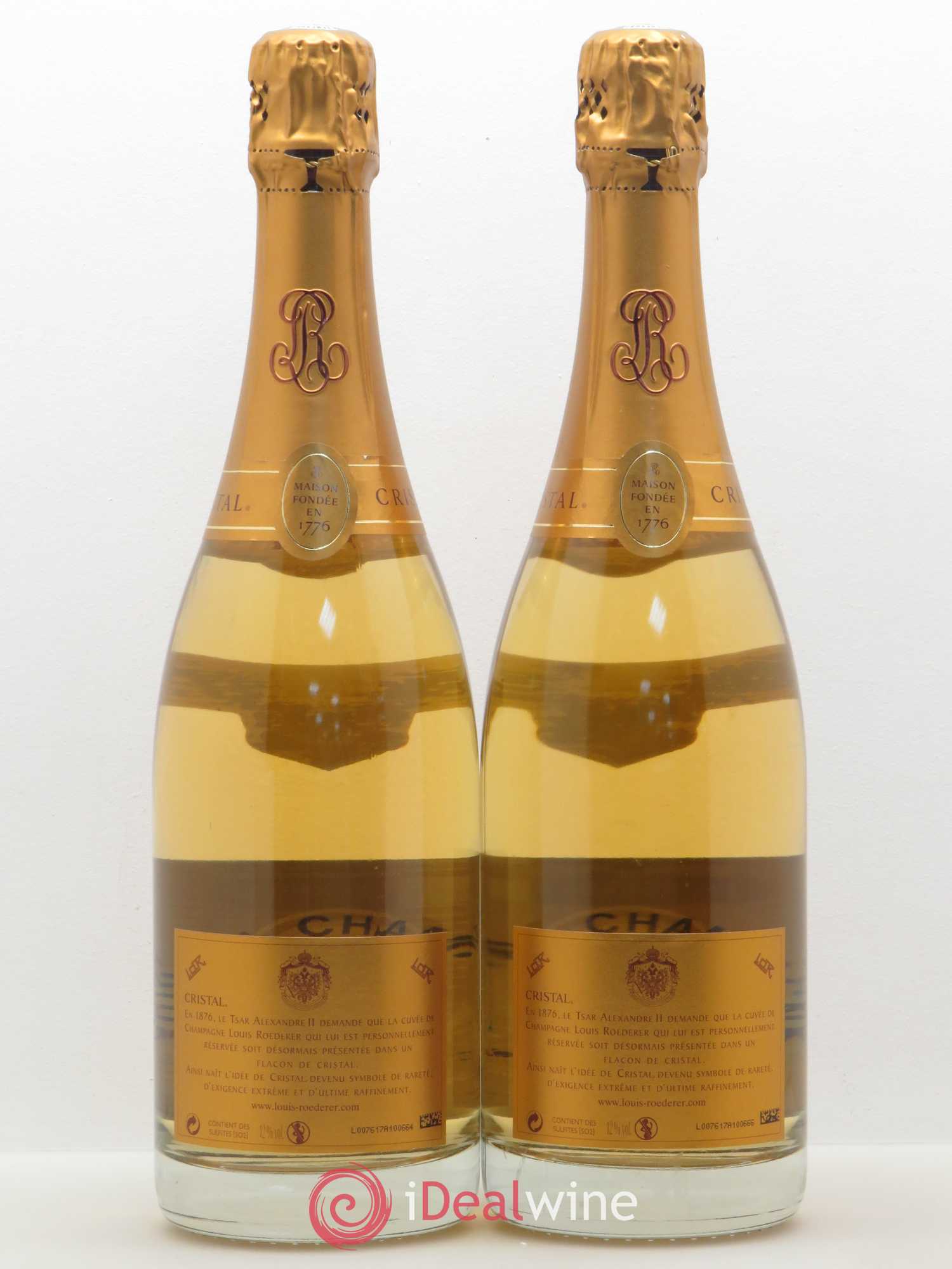 Cristal Louis Roederer 2002 - Lot de 2 bouteilles - 1
