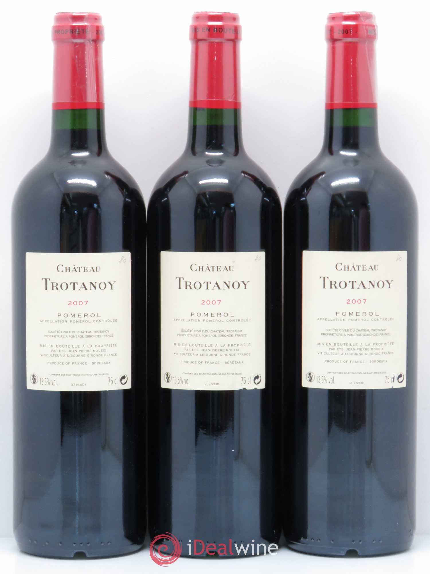 Château Trotanoy 2007 - Lot de 3 bouteilles - 1