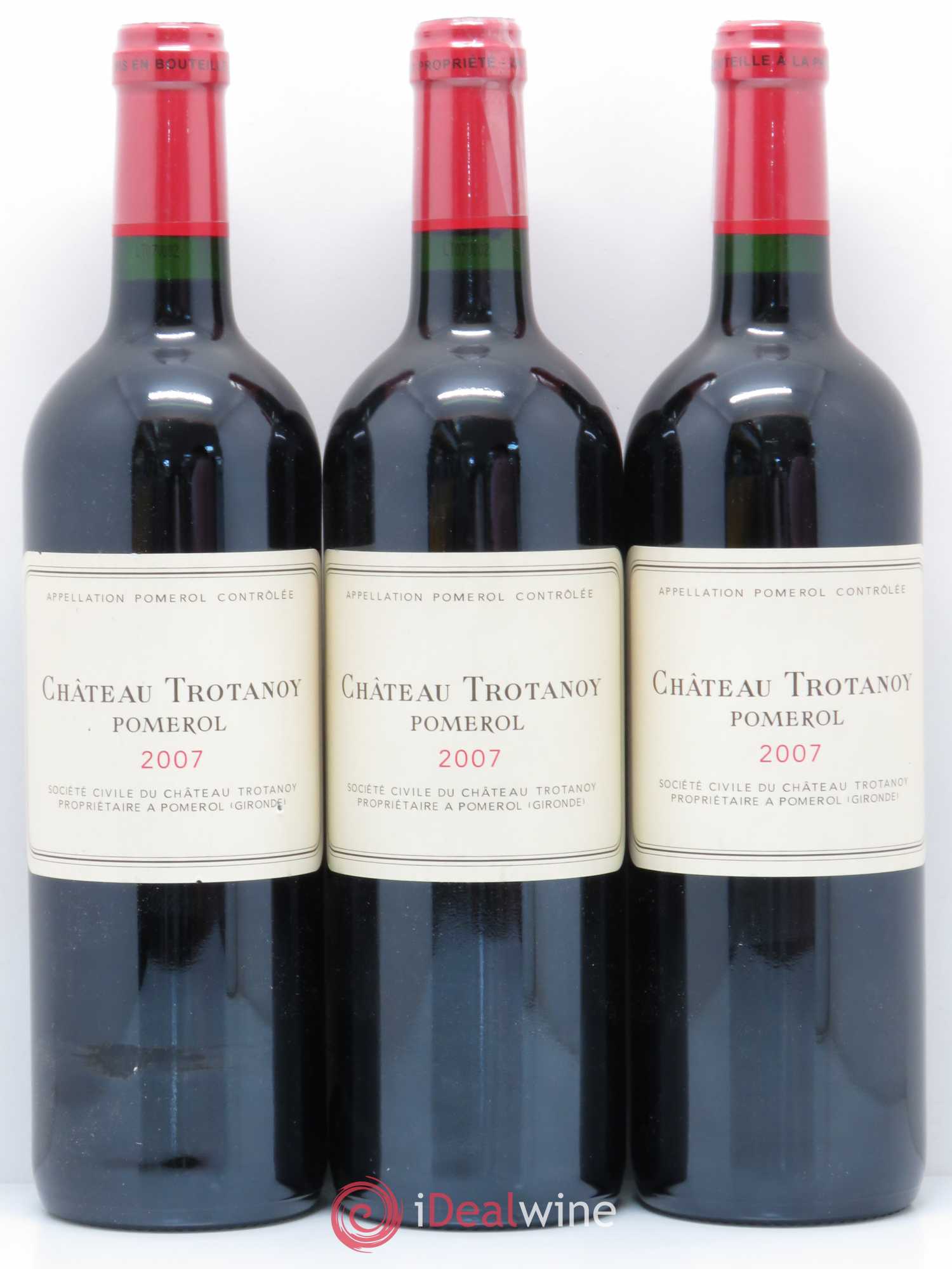 Château Trotanoy 2007 - Lot de 3 bouteilles - 0