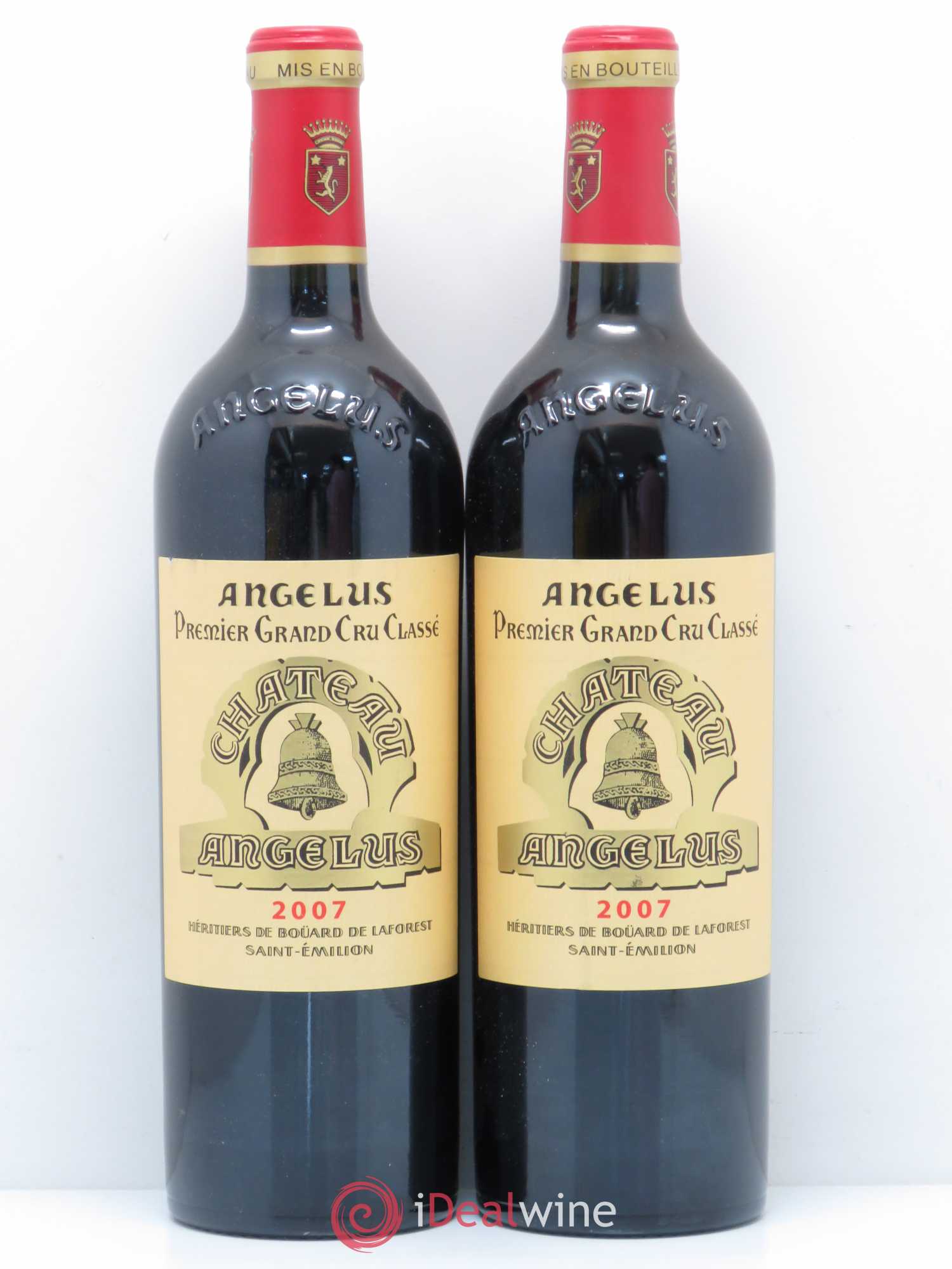 Château Angélus 1er Grand Cru Classé A 2007 - Lot de 2 bouteilles - 0