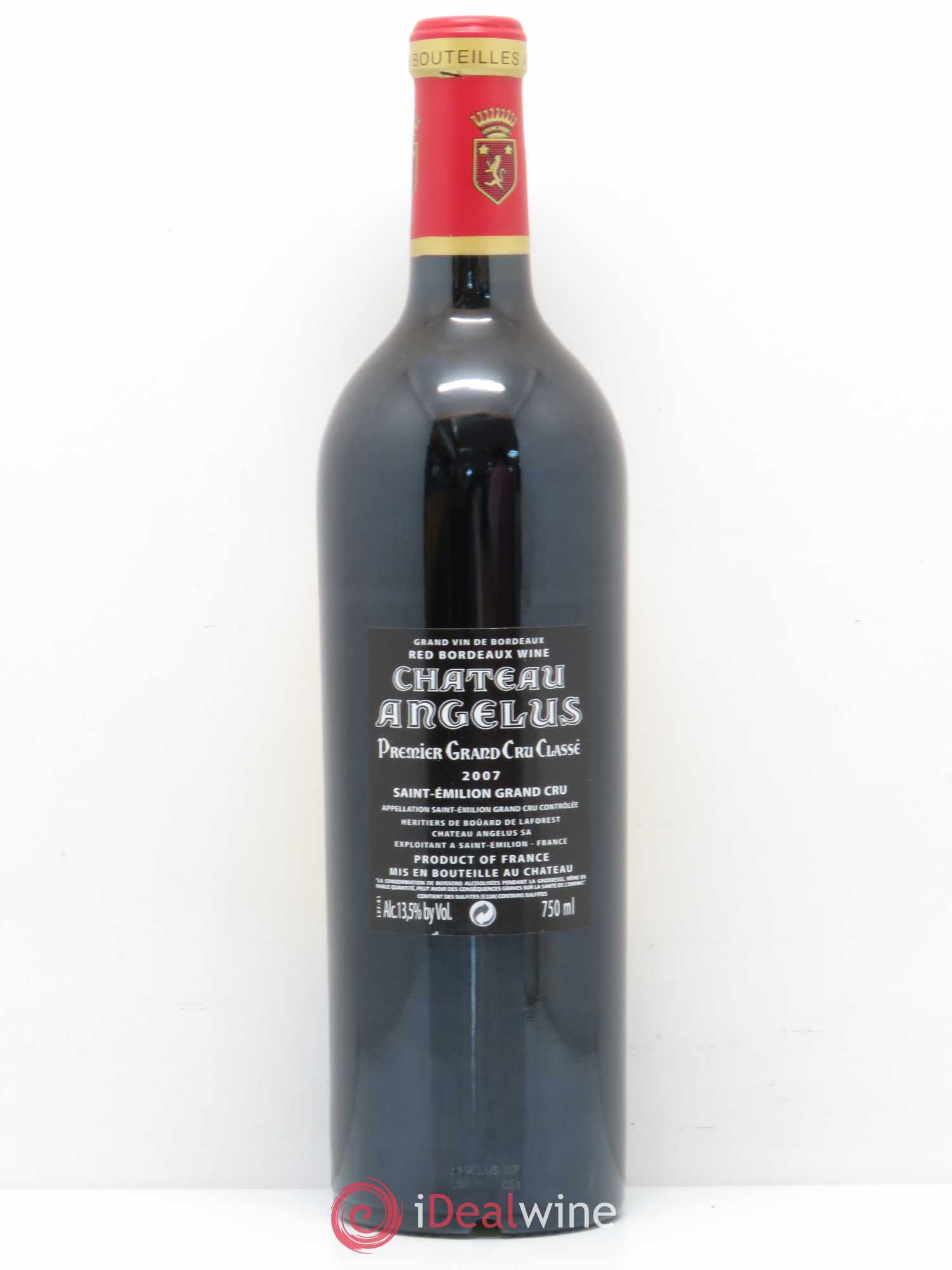 Château Angélus 1er Grand Cru Classé A 2007 - Lot de 1 bouteille - 1