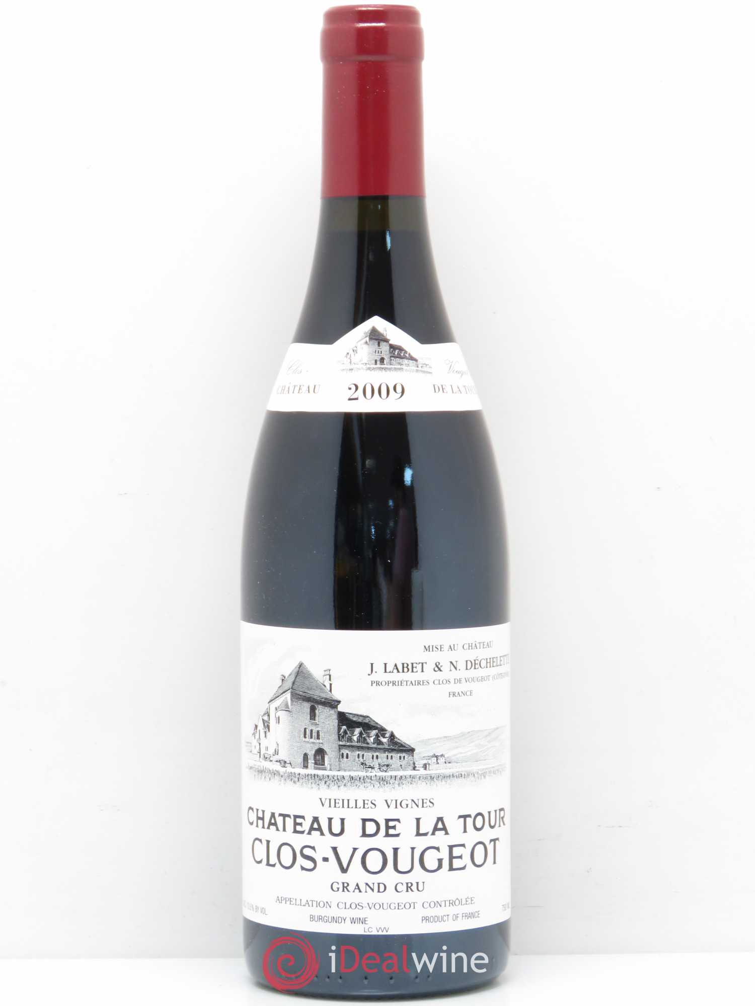 Clos de Vougeot Grand Cru Vieilles Vignes Château La Tour Domaine Labet 2009 - Posten von 1 Flasche - 0