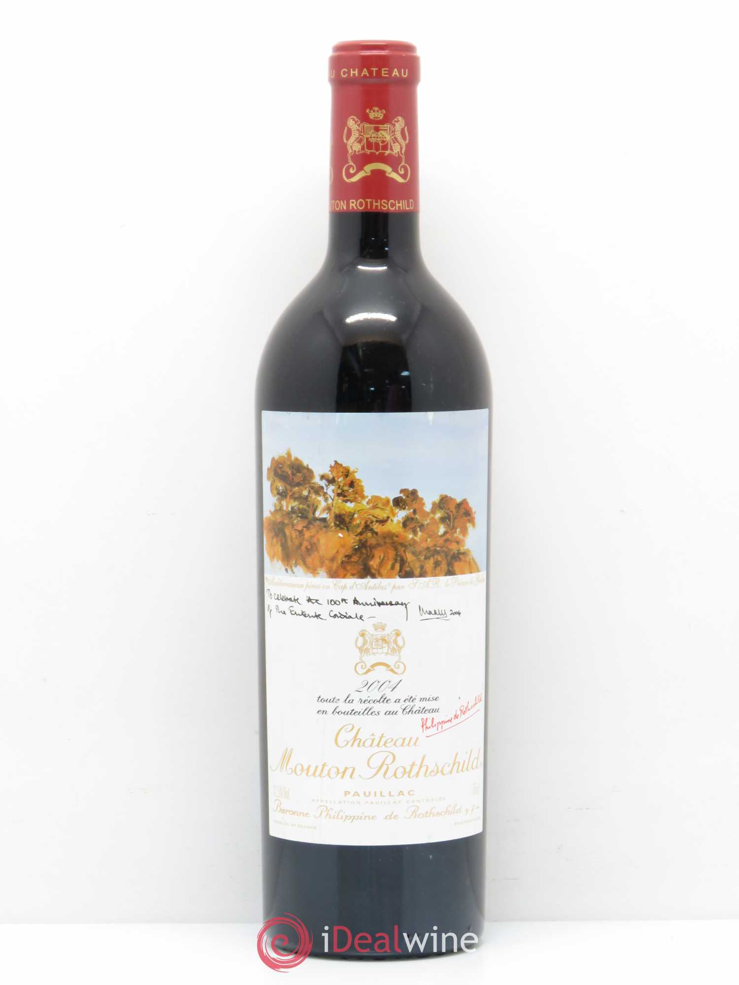 Château Mouton Rothschild 1er Grand Cru Classé 2004 - Lot de 1 bouteille - 0