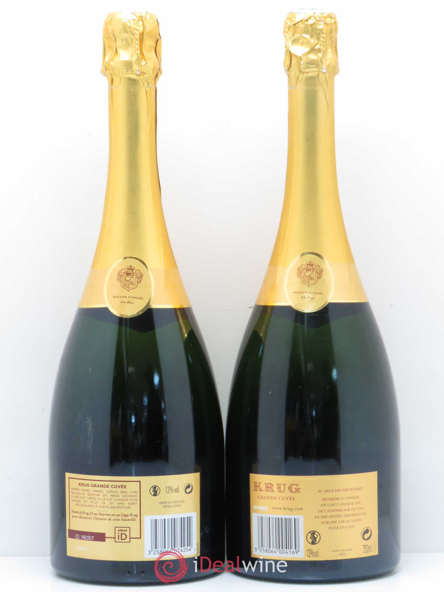 Grande Cuvée Brut Krug - Lot de 2 bouteilles - 1