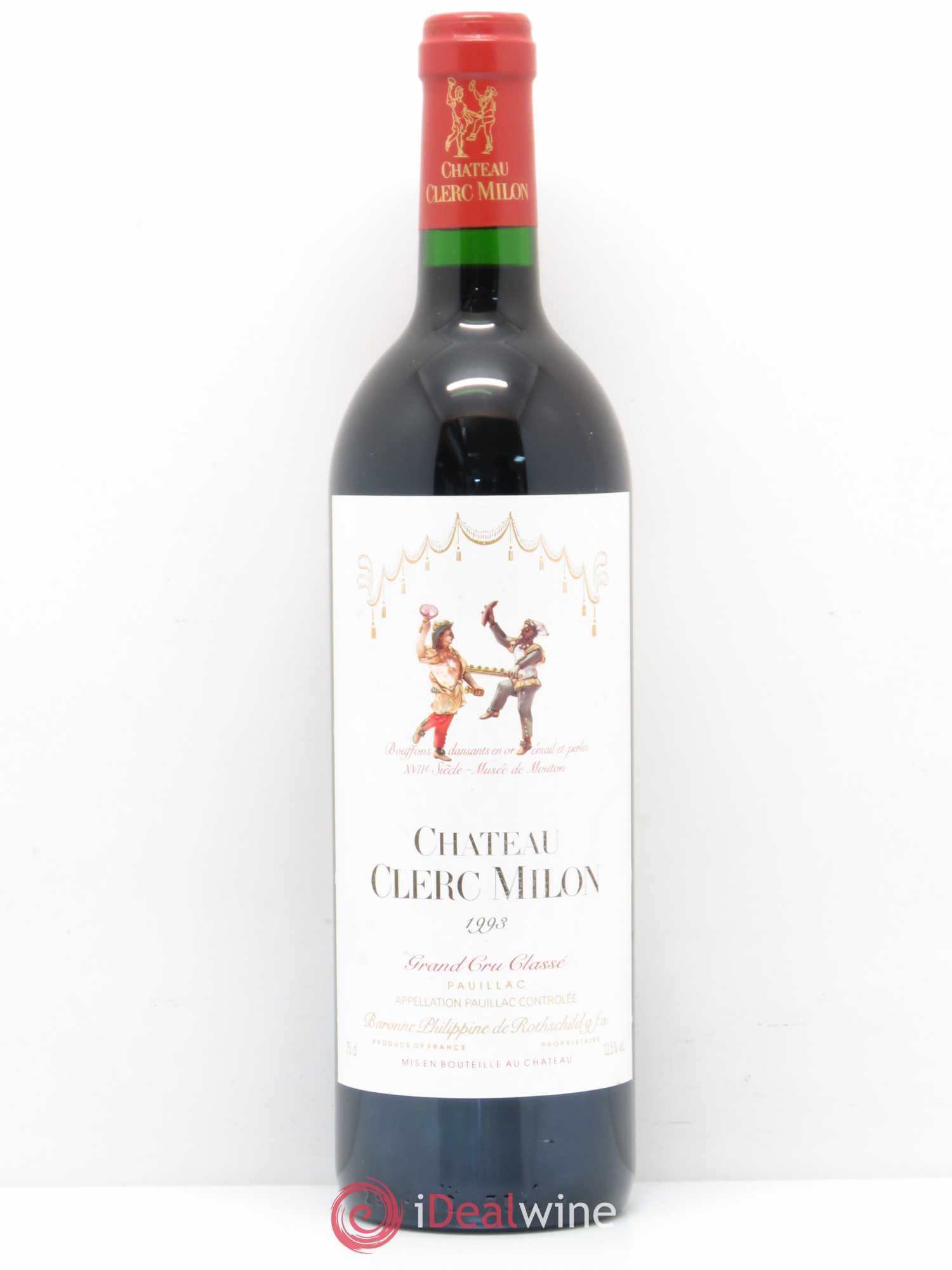 Château Clerc Milon 5ème Grand Cru Classé 1993 - Lot de 1 bouteille - 0
