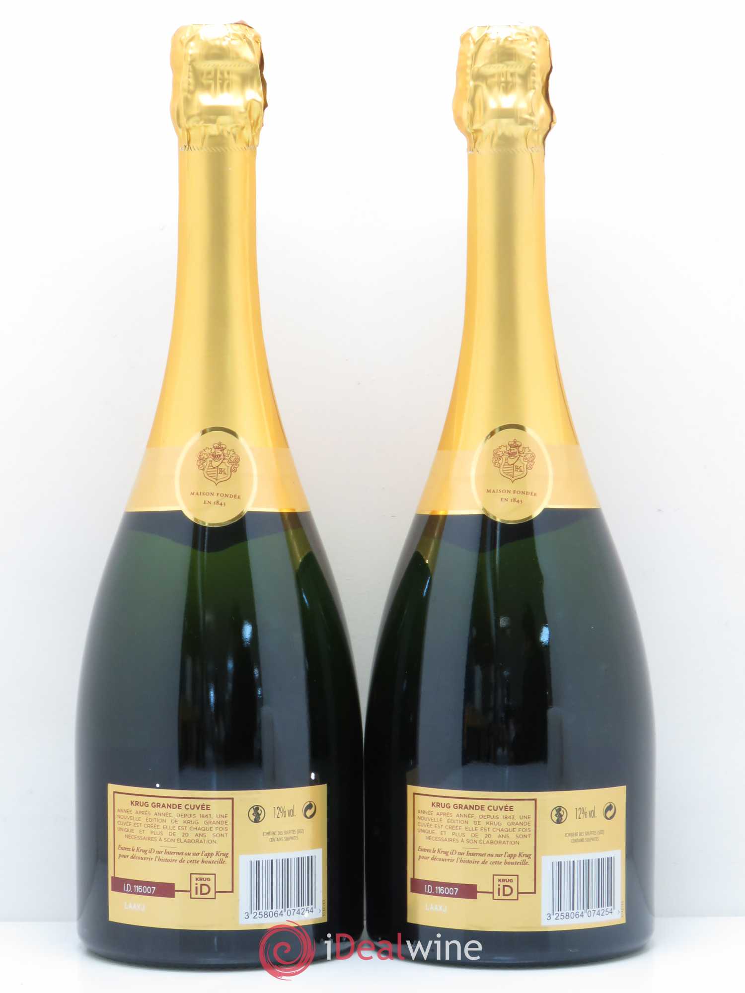 Grande Cuvée Brut Krug 163 Edition - Lot de 2 bouteilles - 1