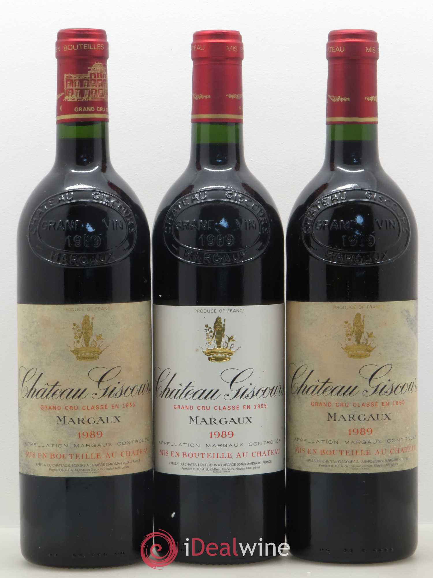 Château Giscours 3ème Grand Cru Classé 1989 - Lot de 3 bouteilles - 0