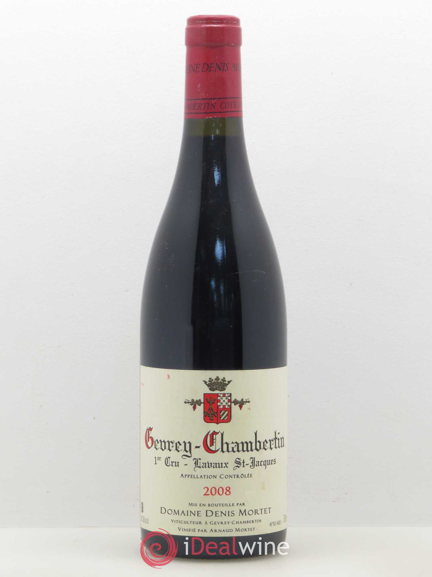 Gevrey-Chambertin 1er Cru Lavaux Saint Jacques Denis Mortet (Domaine) 2008 - Lot de 1 bouteille - 0