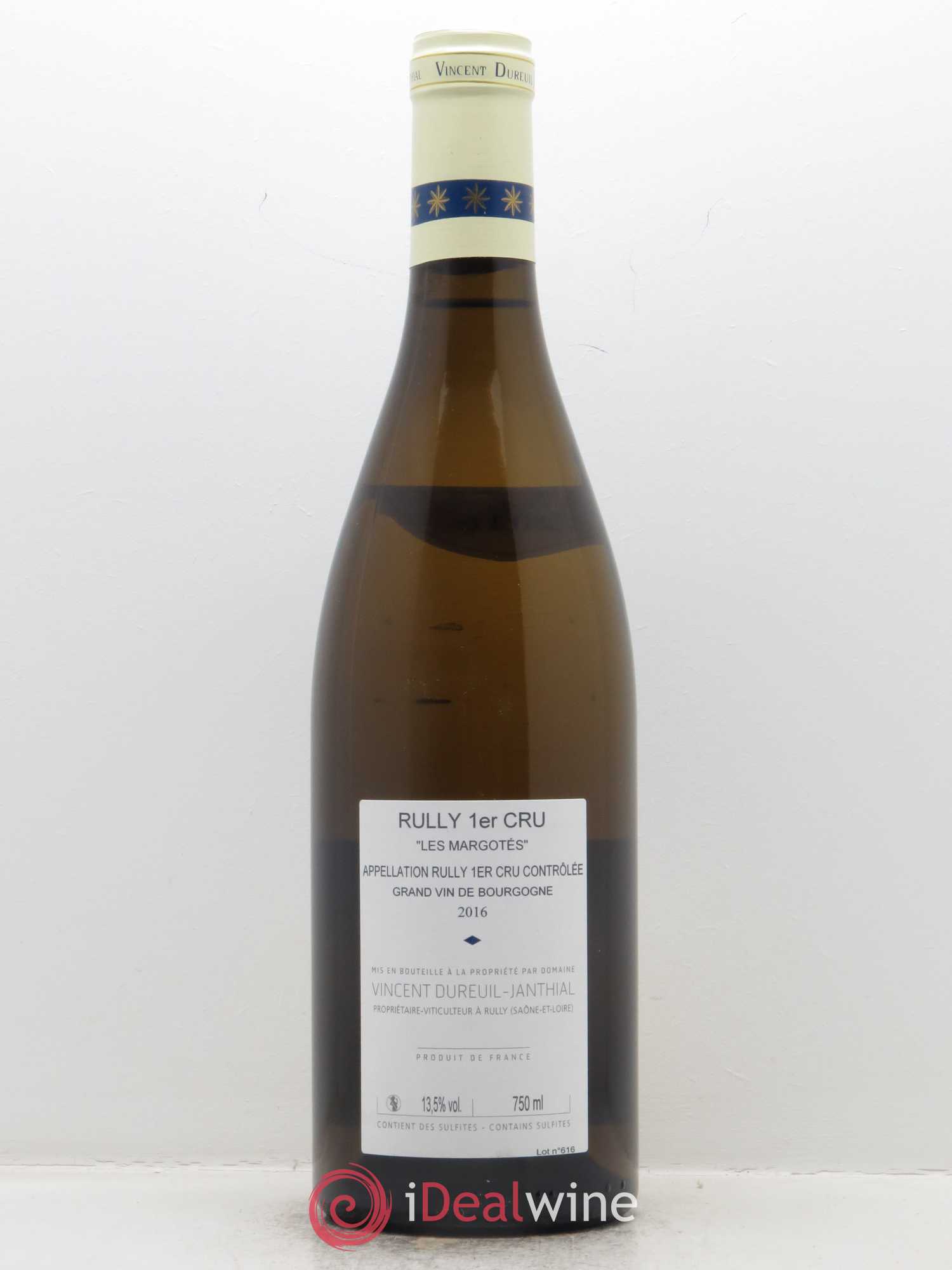 Rully 1er Cru Les Margotés Vincent Dureuil-Janthial 2016 - Lot de 1 bouteille - 1
