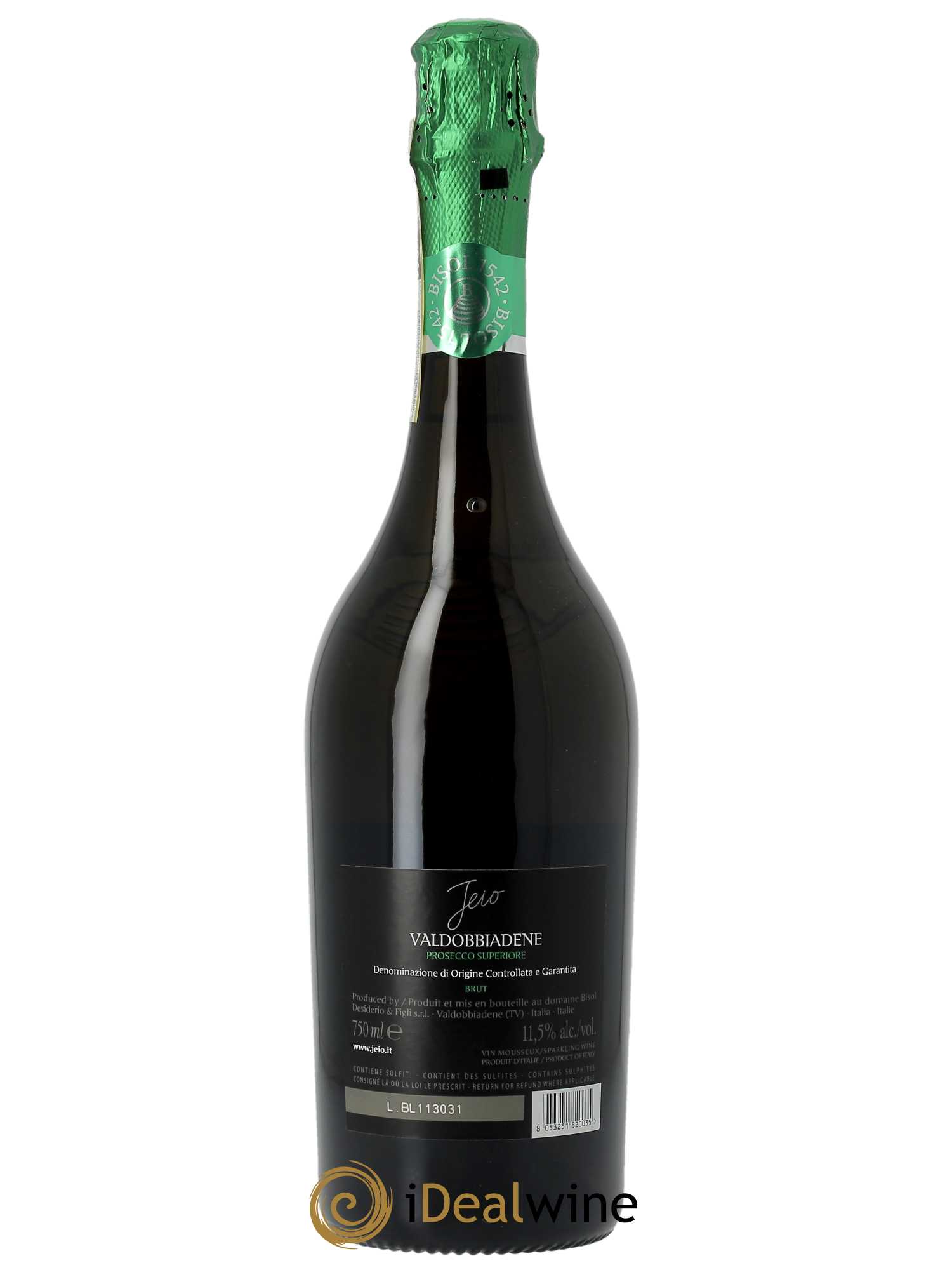 Valdobbiadene Prosecco Superiore DOCG Brut Jeio Bisol - Lotto di 1 bottiglia - 1