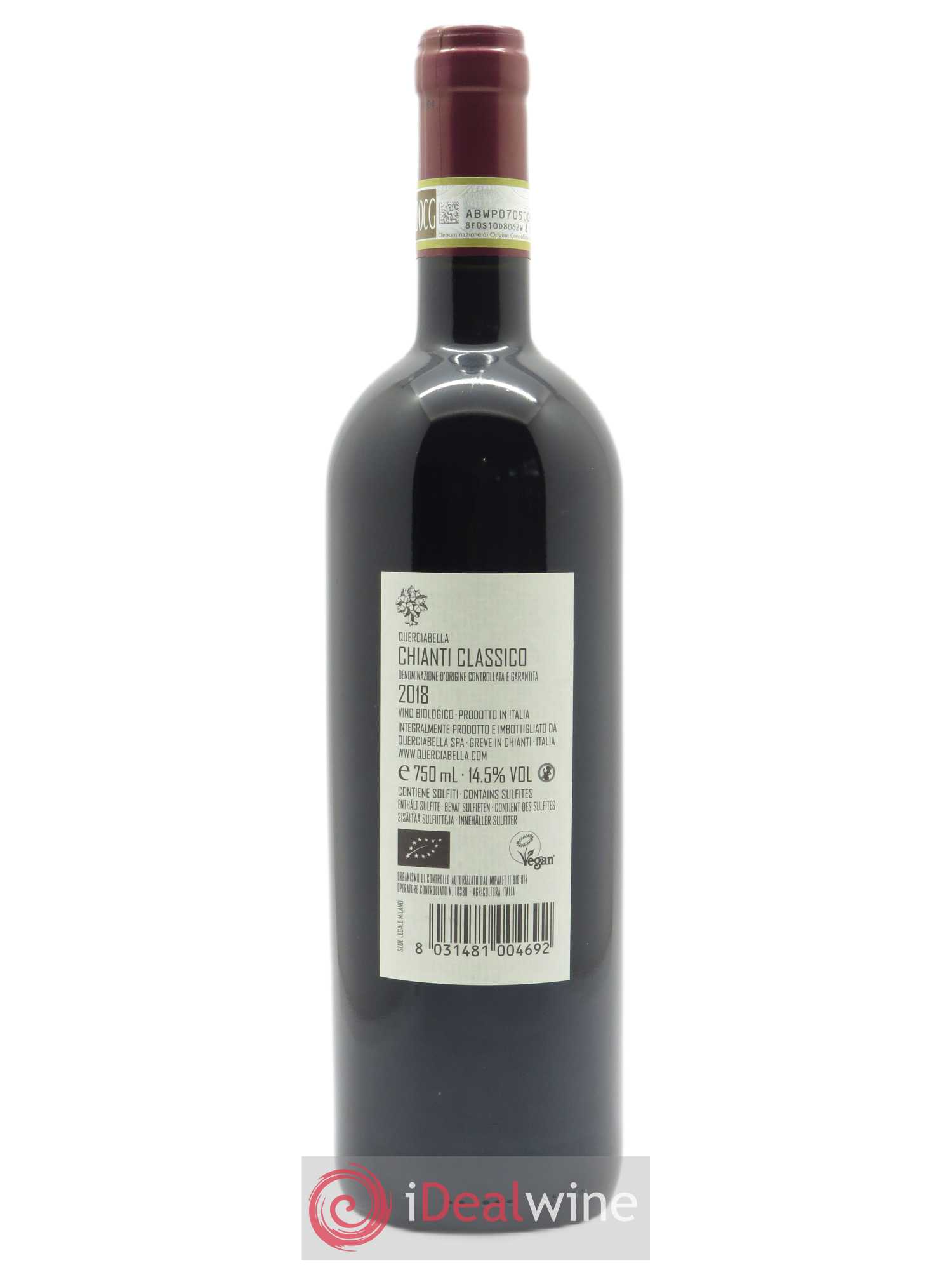 Chianti Classico Querciabella DOCG Sebastiano Castiglioni  2018 - Lot of 1 bottle - 1