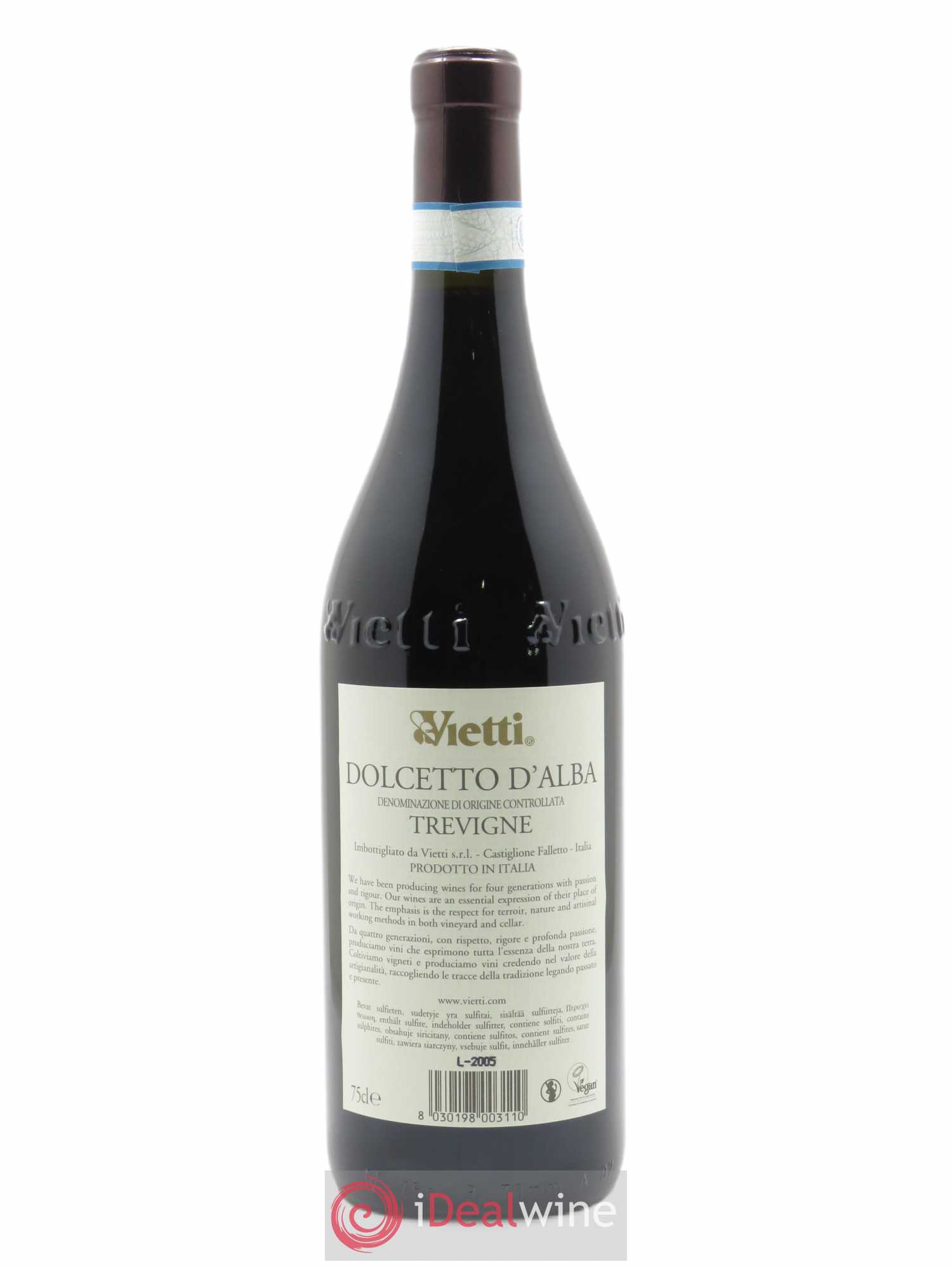 Dolcetto d'Alba DOC Tre Vigne Vietti 2019 - Lot de 1 bouteille - 1
