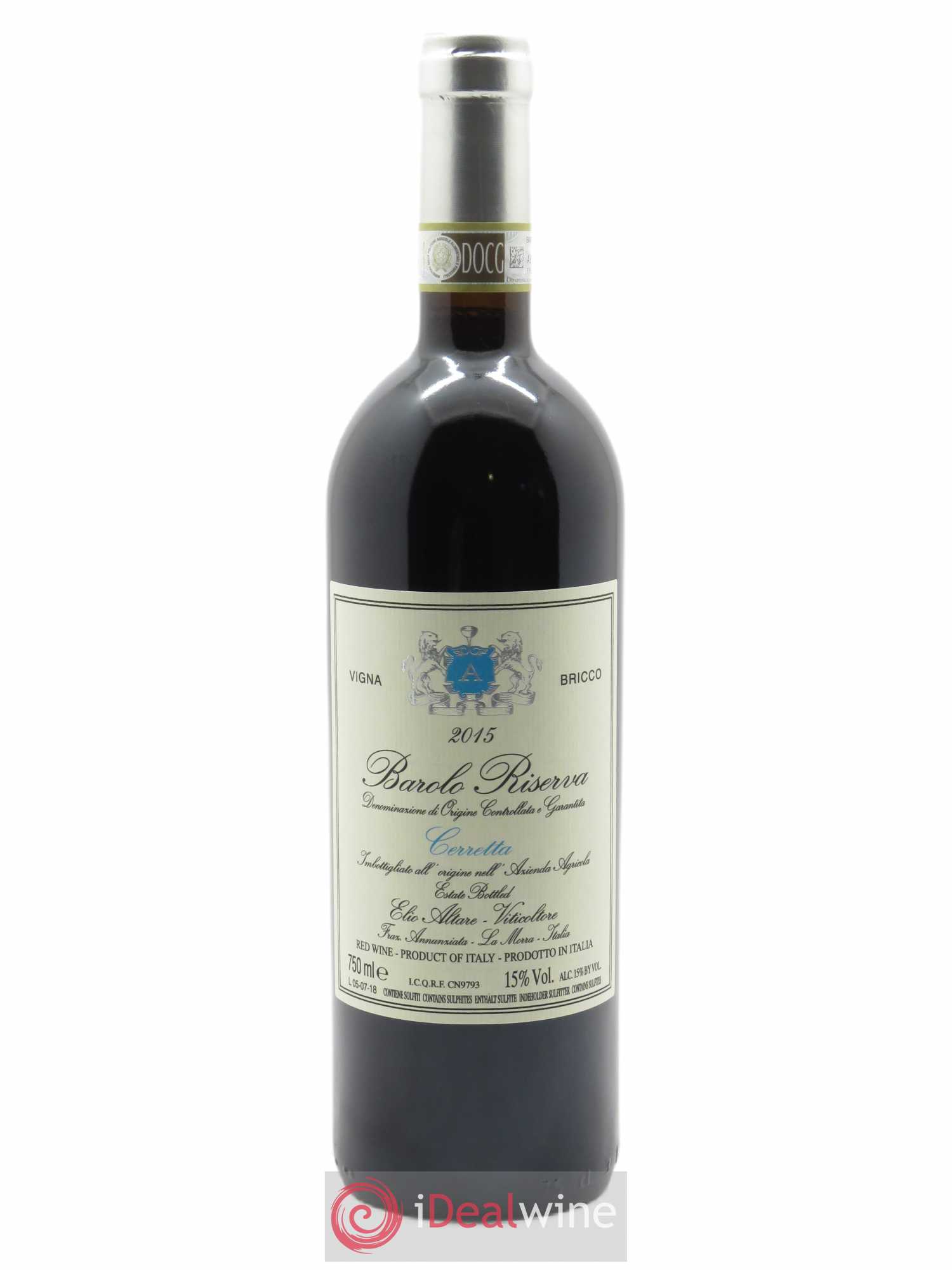Barolo DOCG Elio Altare DOCG Ceretta - Vigna Bricco 2015 - Lot de 1 bouteille - 0