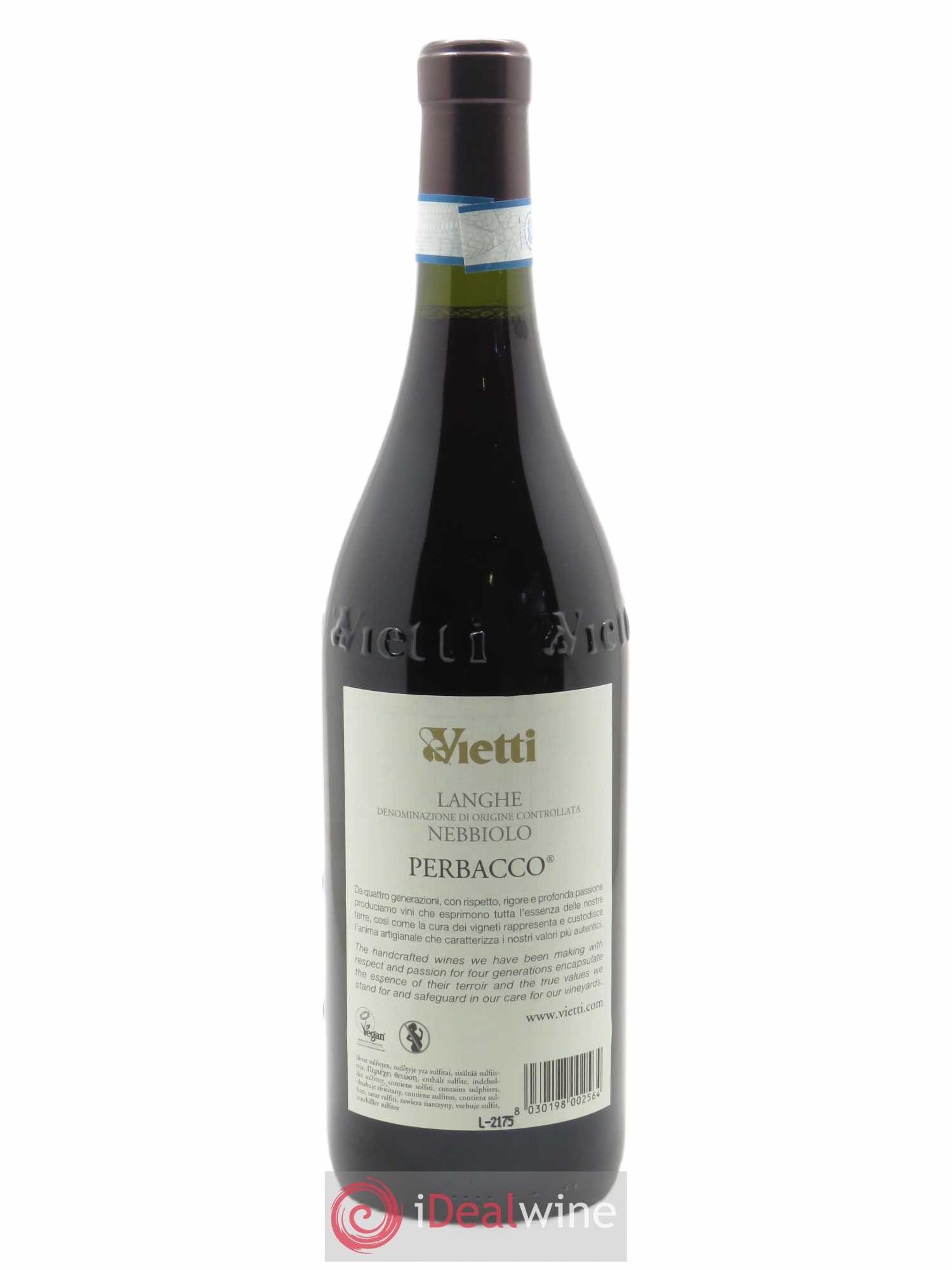 Langhe DOC Perbacco Vietti 2019 - Lot de 1 bouteille - 1