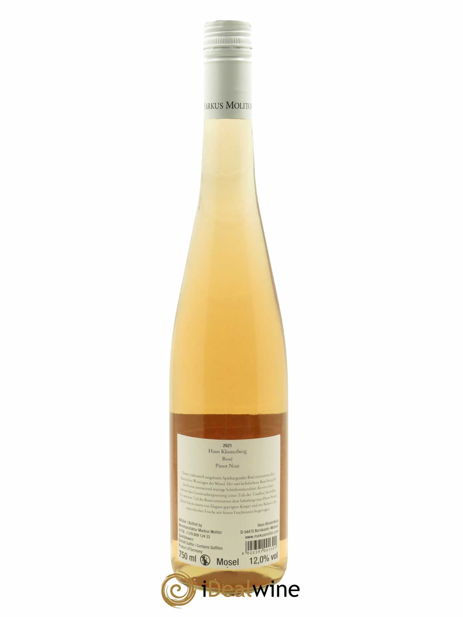 Mosel Markus Molitor Haus Klosterberg 2021 - Lot de 1 bouteille - 1