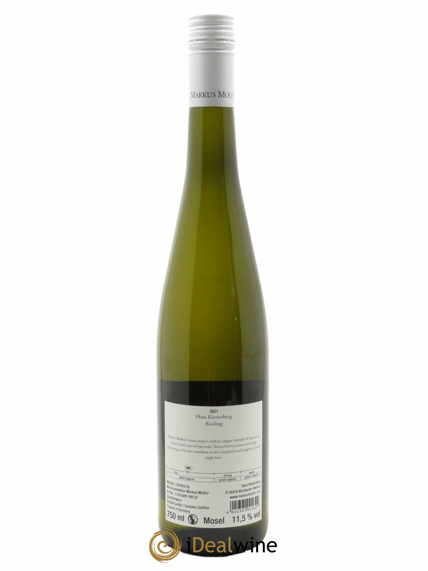 Riesling Markus Molitor Haus Klosterberg White Capsule 2021 - Posten von 1 Flasche - 1