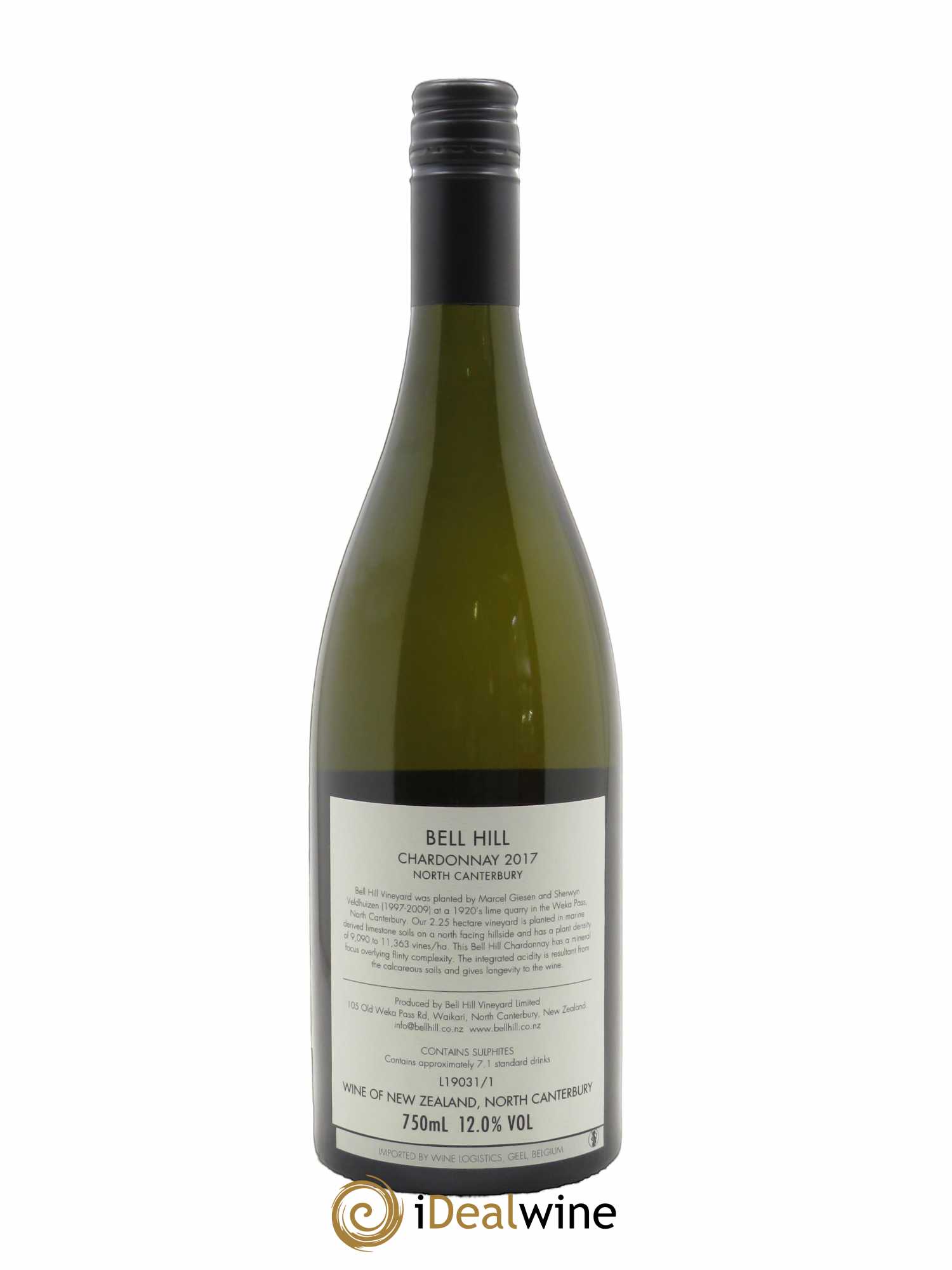 Canterbury Bell Hill Chardonnay 2017 - Lot de 1 bouteille - 1