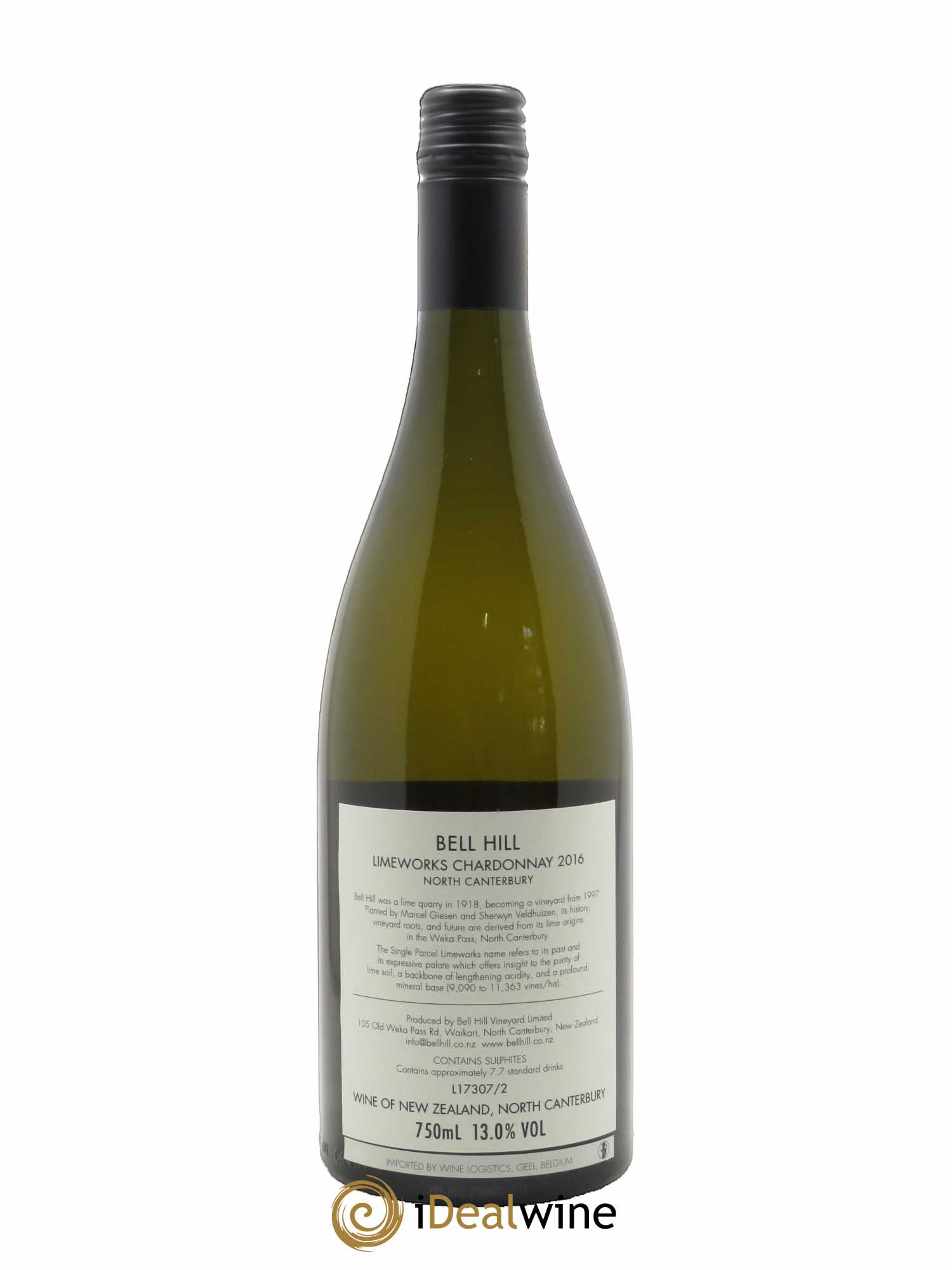 Canterbury Bell Hill Single Parcel Limeworks Chardonnay  2016 - Lot de 1 bouteille - 2