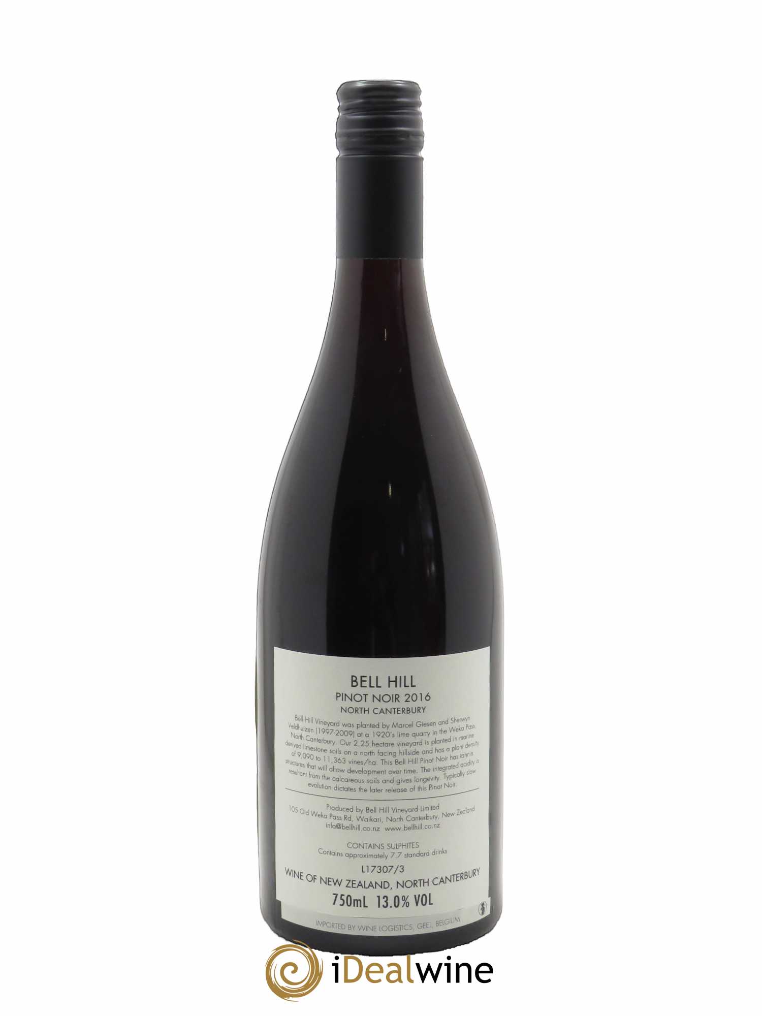 Canterbury Bell Hill Pinot Noir 2016 - Lot de 1 bouteille - 1