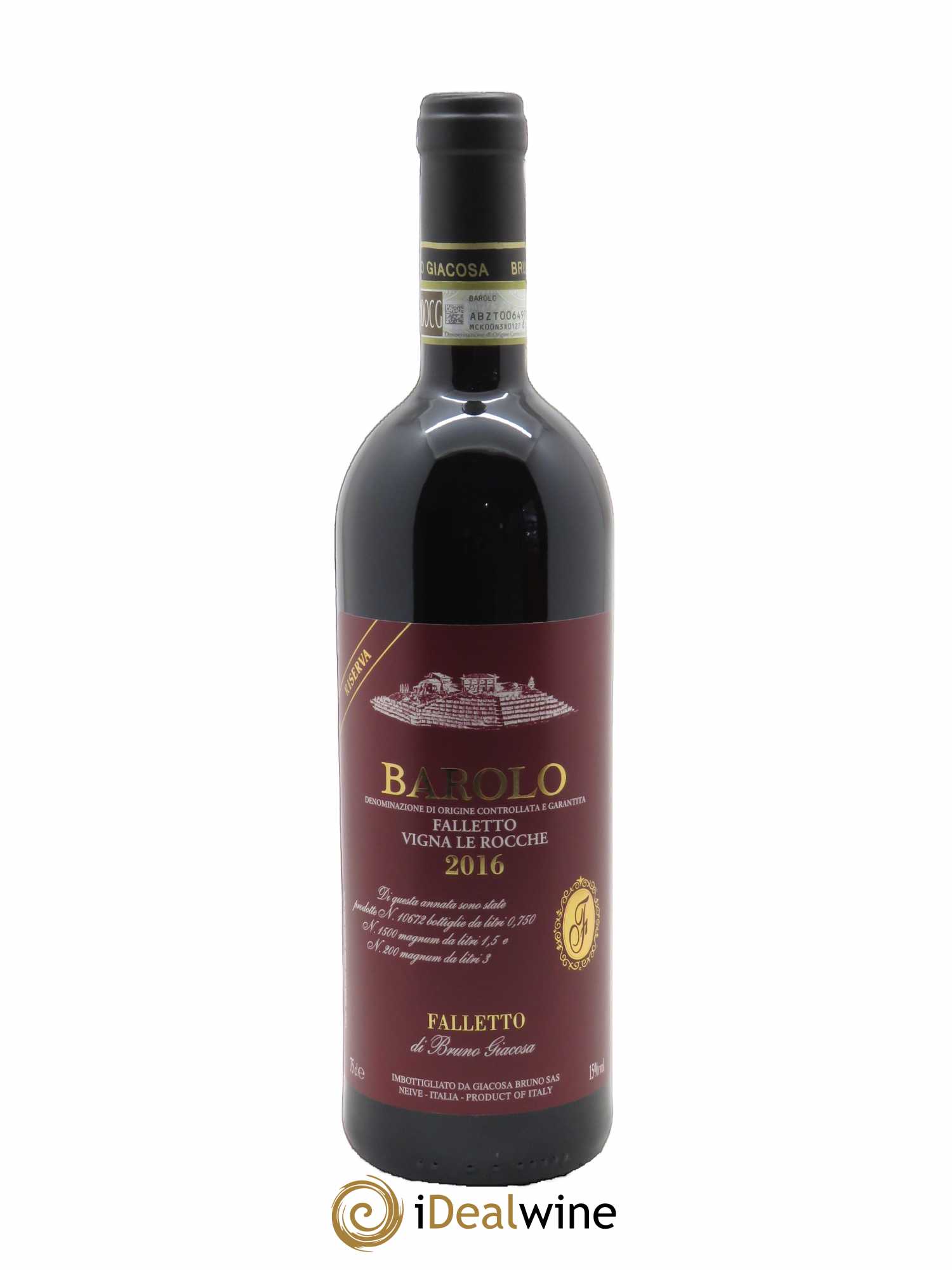 Barolo DOCG Vigna le Rocche Azienda Agricola Falletto di Bruno Giacosa 2016 - Lot of 1 bottle - 0