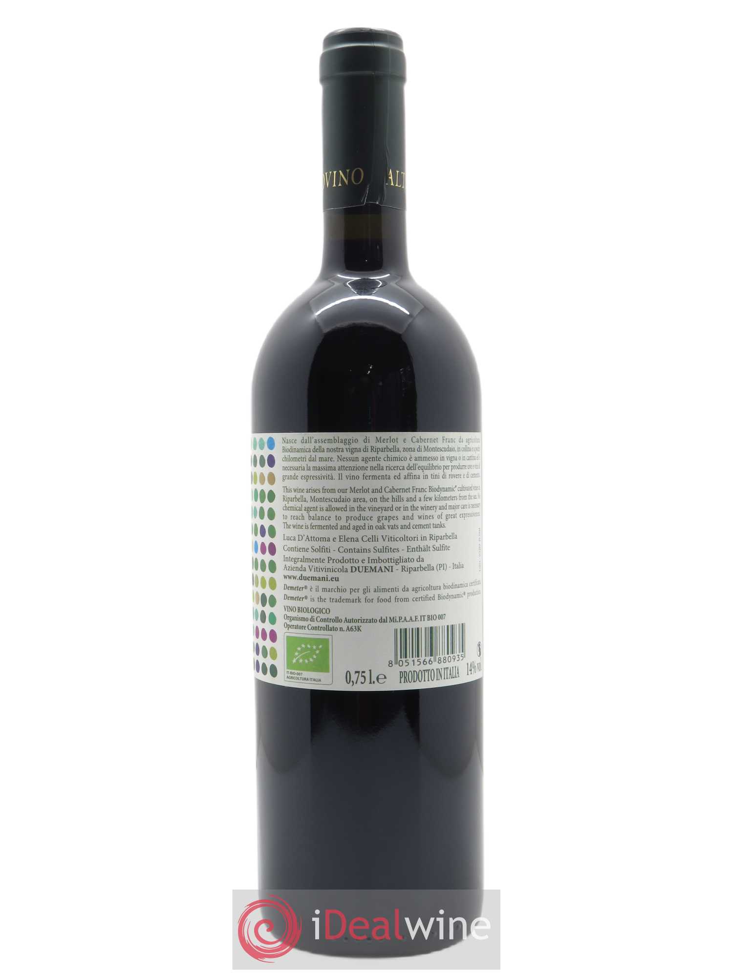 Toscana IGT Duemani Altrovino 2015 - Lot de 1 bouteille - 1