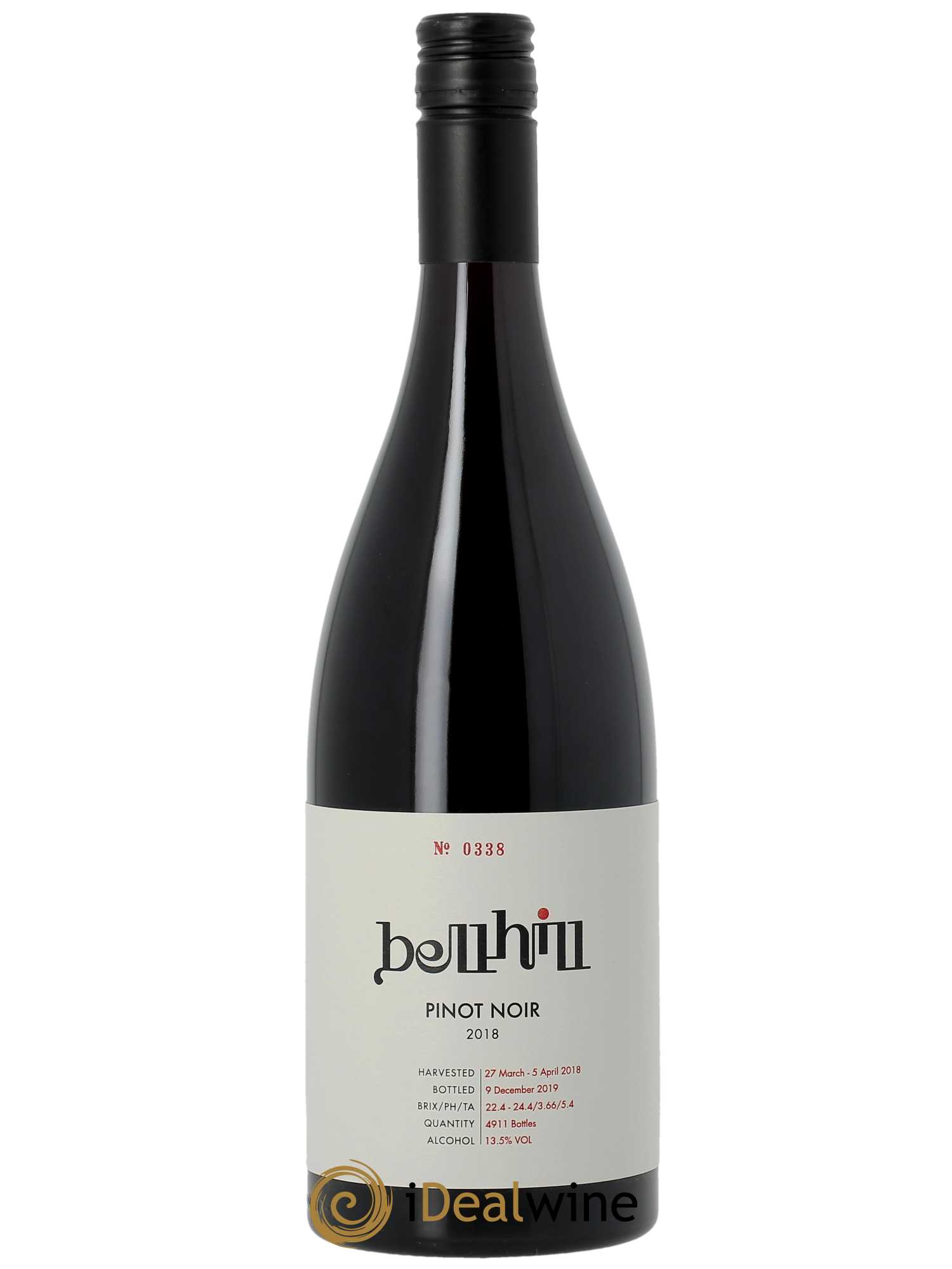 Canterbury Bell Hill Pinot Noir 2018 - Lot de 1 bouteille - 0