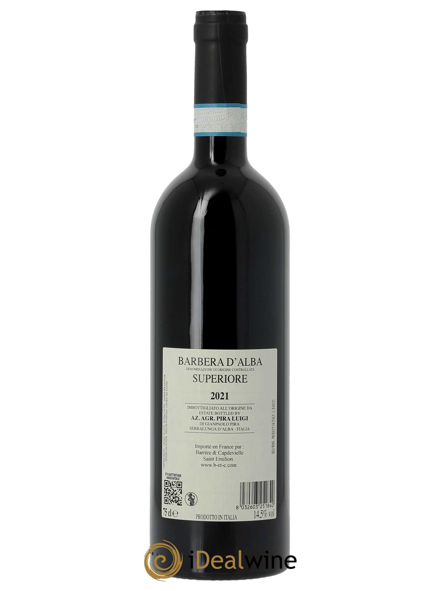 Barbera d'Alba DOC Luigi Pira 2021 - Lot of 1 bottle - 1