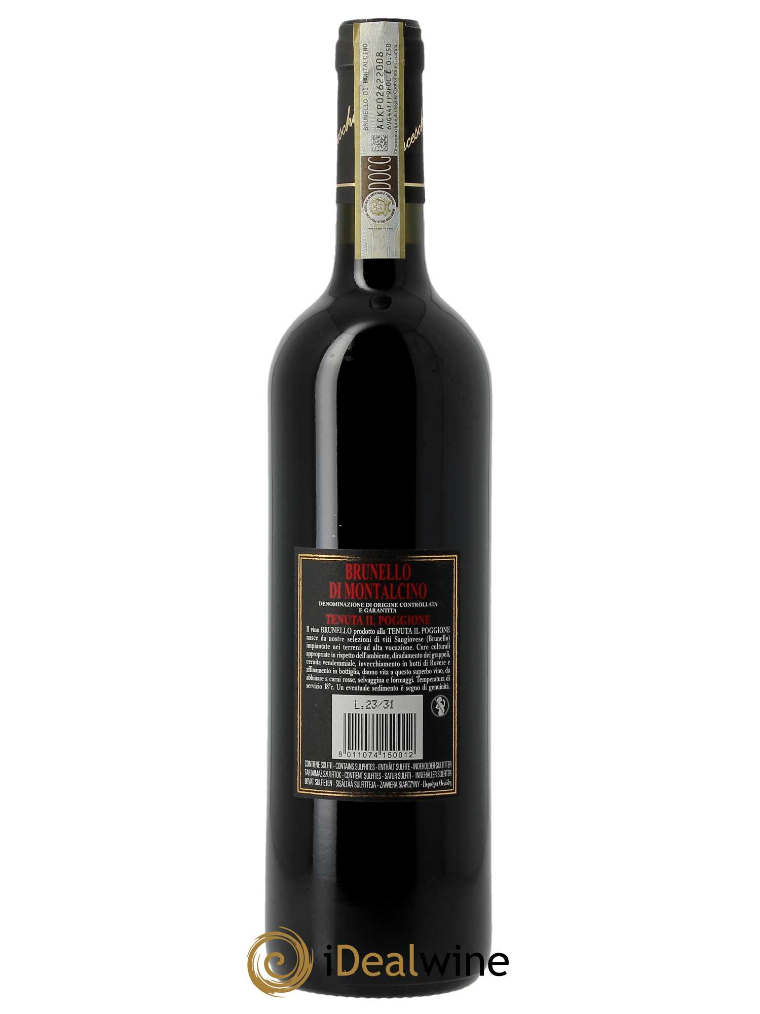 Brunello di Montalcino DOCG Il Poggione Lavinio Franceschi 2018 - Lot of 1 bottle - 2
