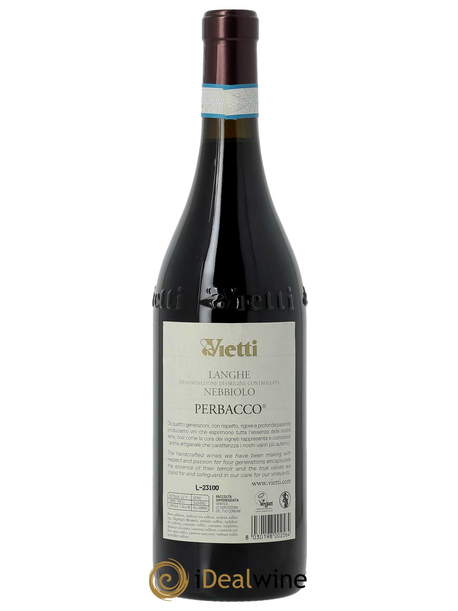 Langhe DOC Perbacco Vietti 2021 - Lot of 1 bottle - 3