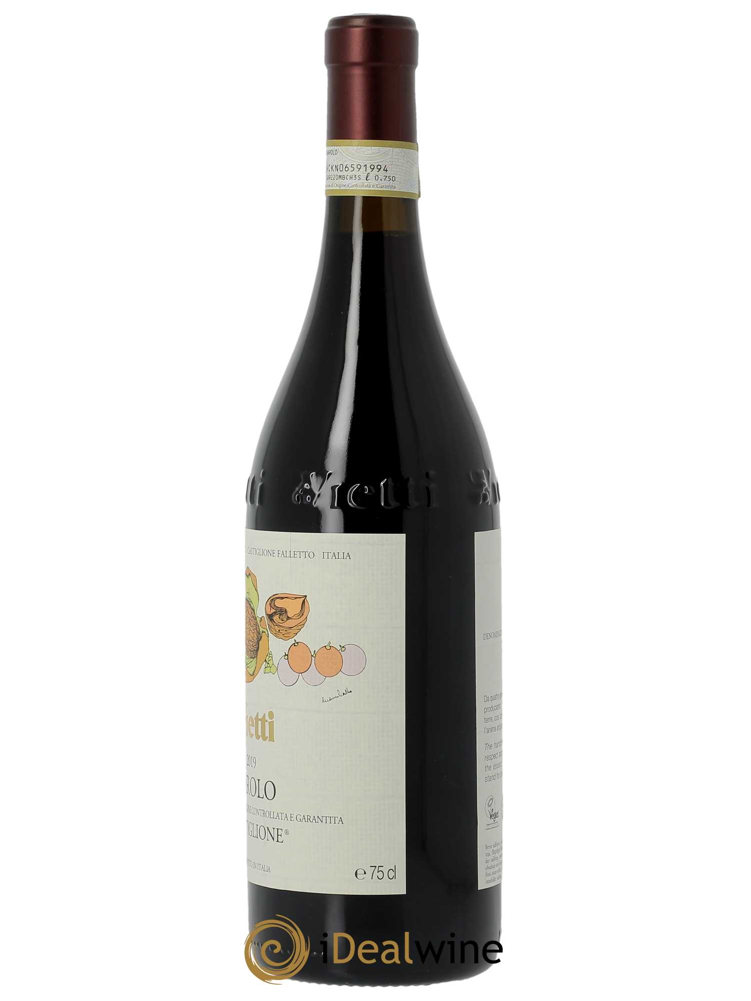 Barolo DOCG Castiglione Vietti 2019 - Lotto di 1 bottiglia - 1