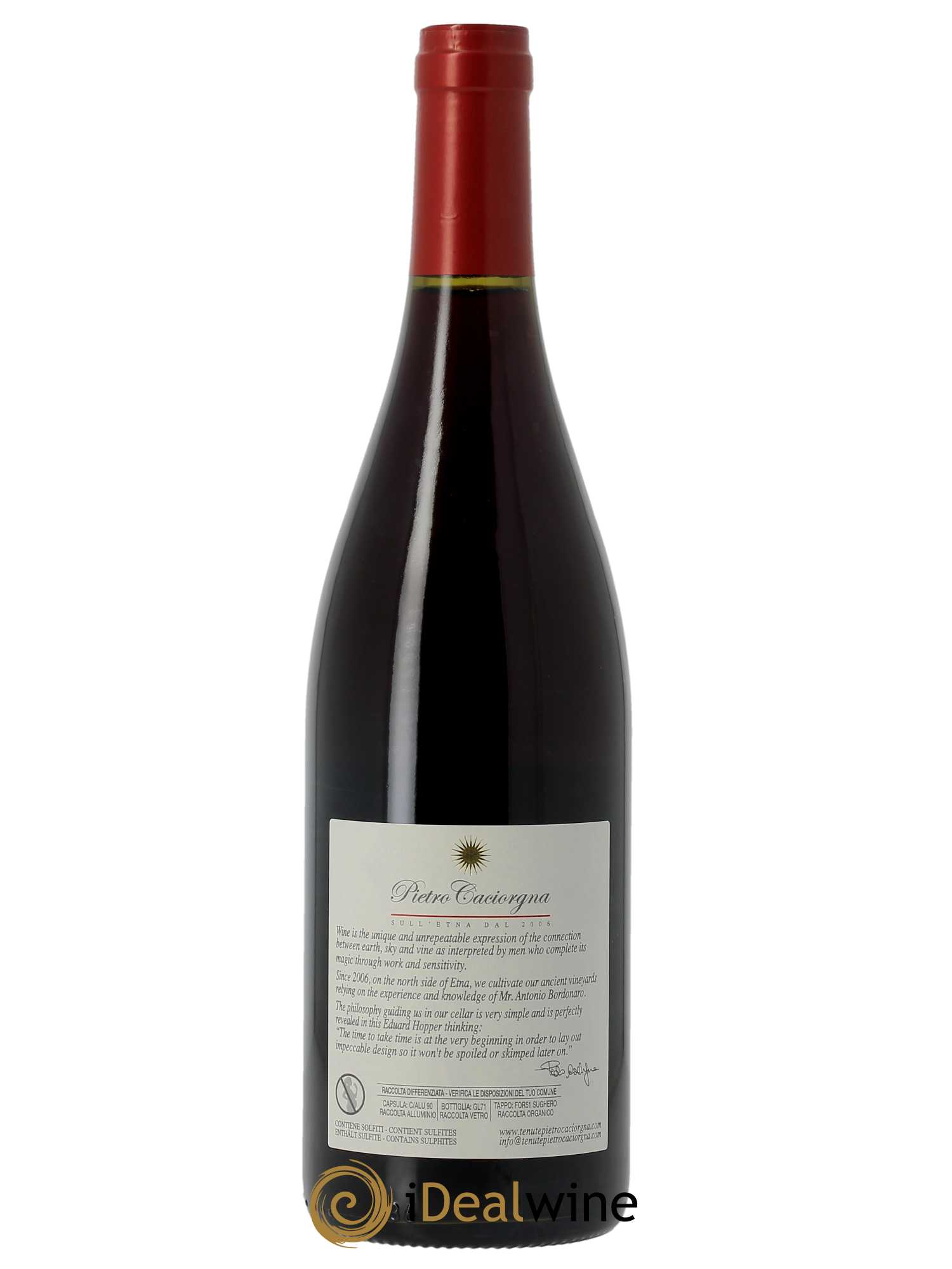 Etna Rosso DOC Azienda Agricola Pietro Caciorgna Ciauria 2022 - Lot of 1 bottle - 1