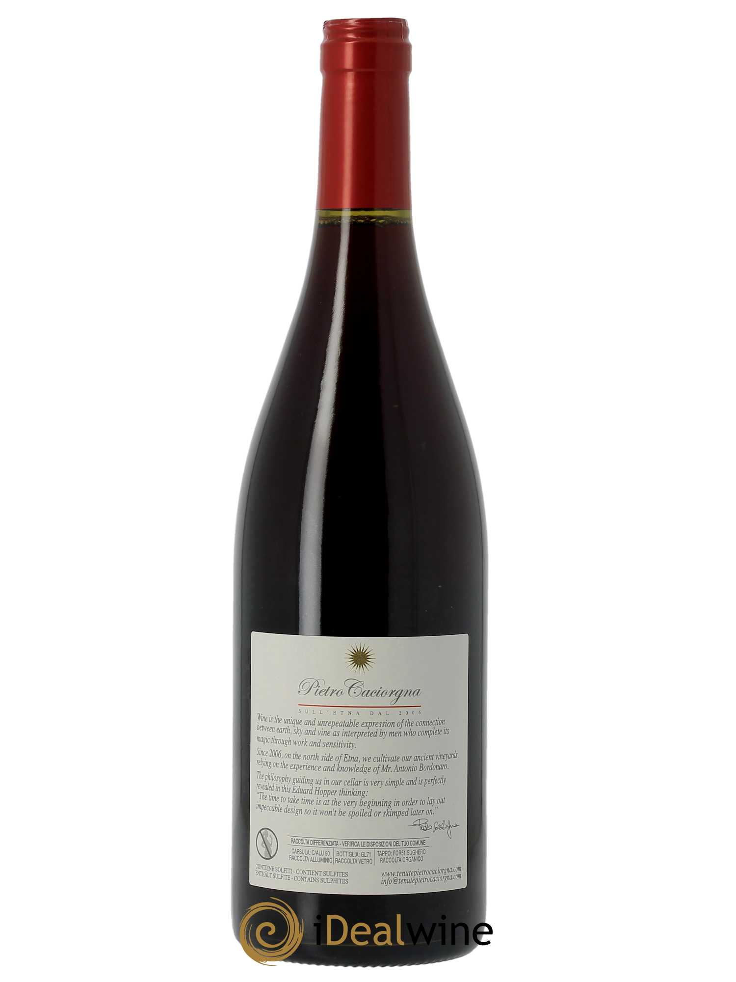 Etna Rosso DOC Azienda Agricola Pietro Caciorgna Guardoilvento 2021 - Lot of 1 bottle - 1