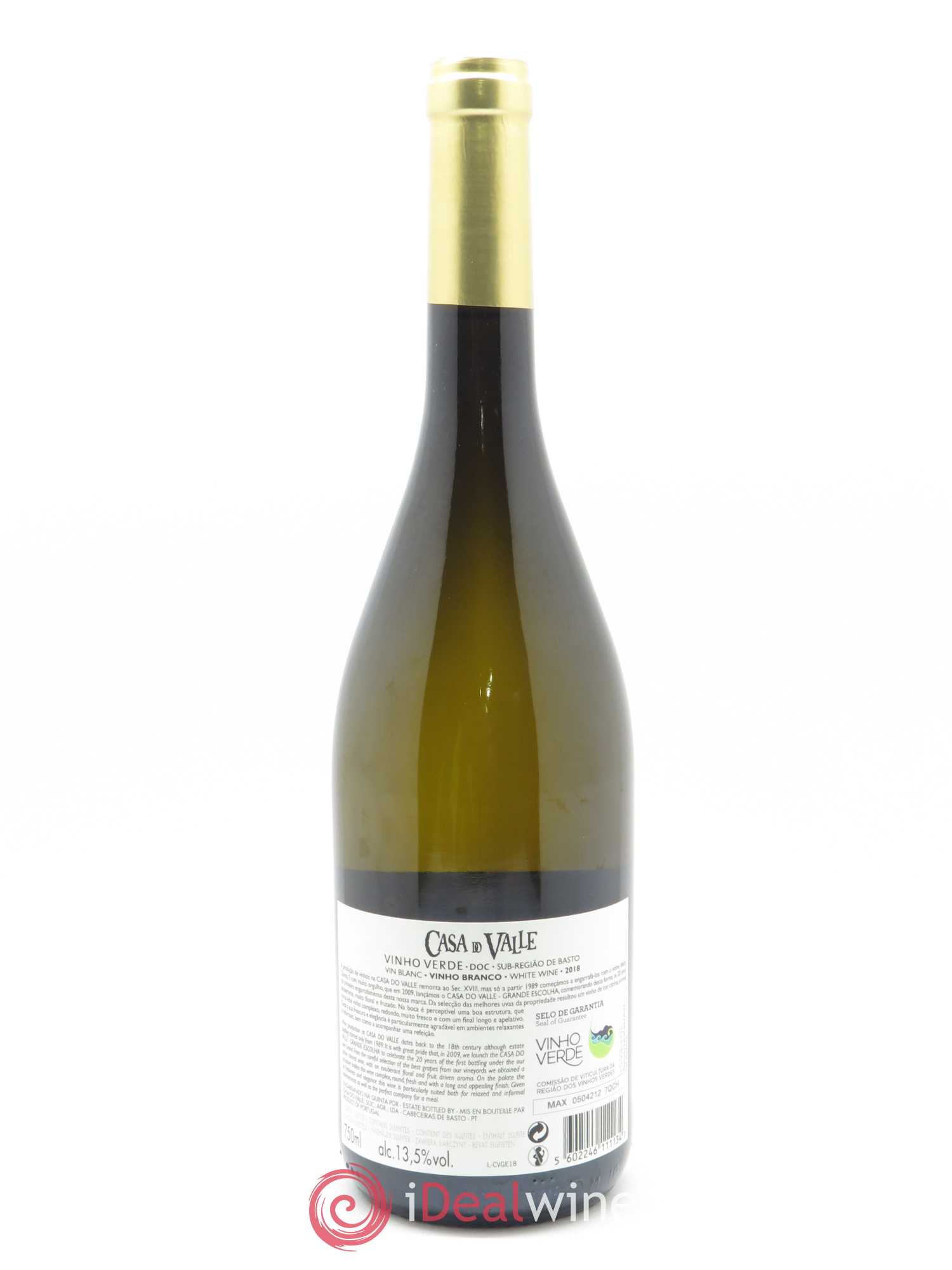 Vinho Verde Casa do Valle Grande Escolha 2018 - Lot de 1 bouteille - 1