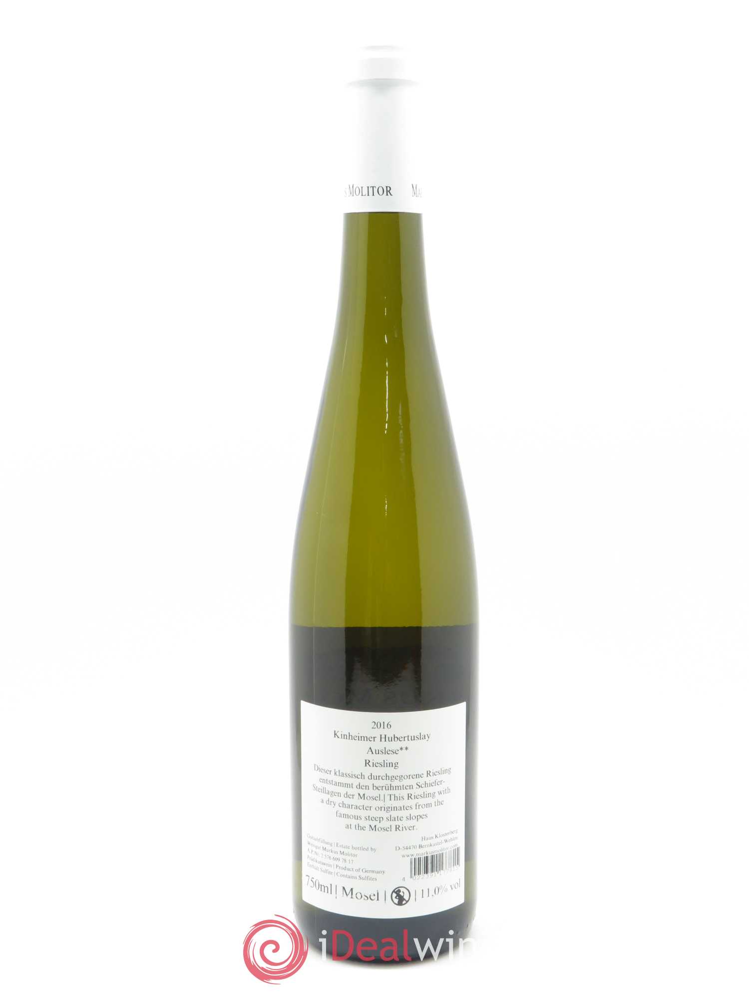 Riesling Markus Molitor Kinheimer Hubertuslay Auslese 2016 - Lotto di 1 bottiglia - 1