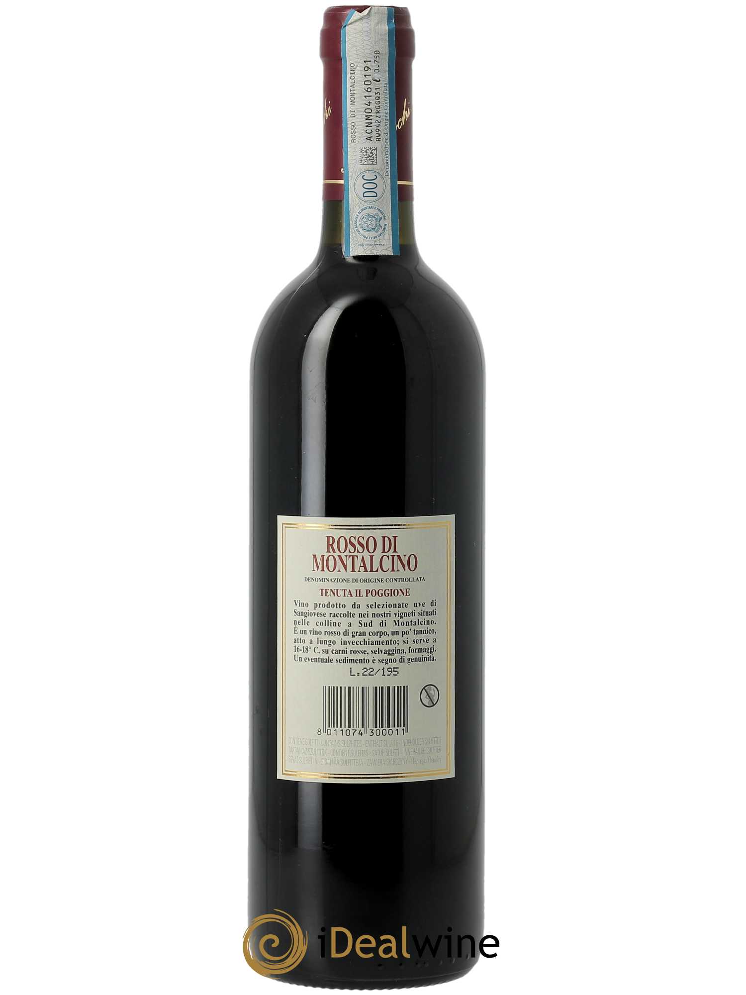 Rosso di Montalcino DOC Il Poggione Lavinio Franceschi 2020 - Lot of 1 bottle - 1