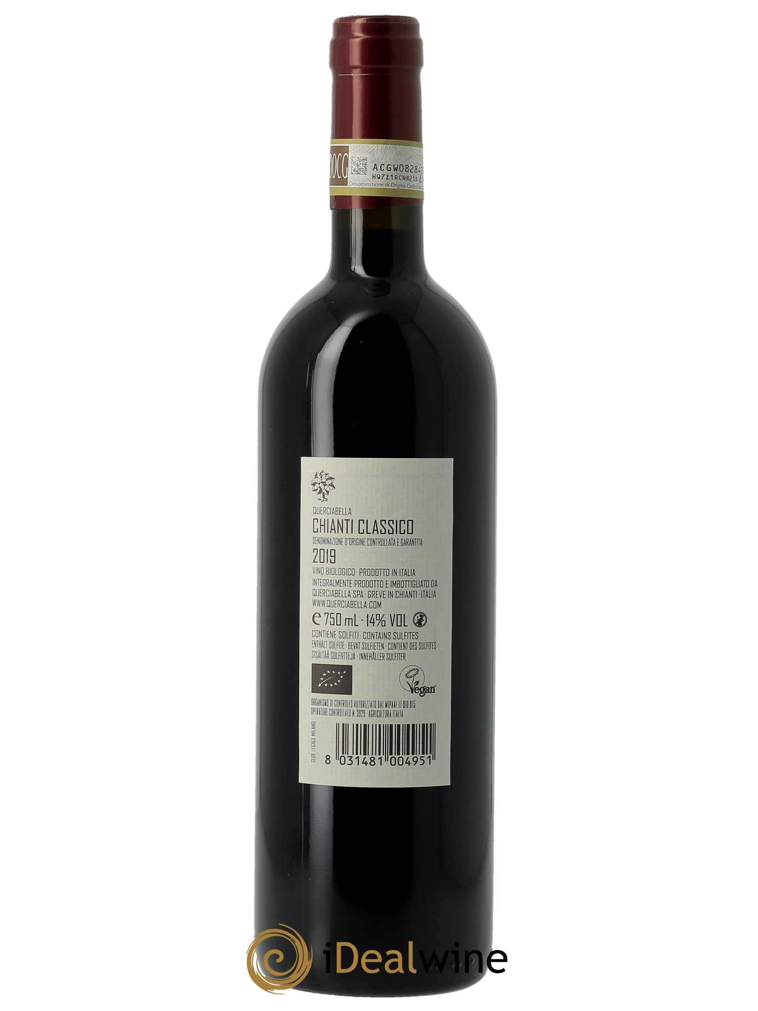 Chianti Classico Querciabella DOCG Sebastiano Castiglioni 2019 - Lot of 1 bottle - 1