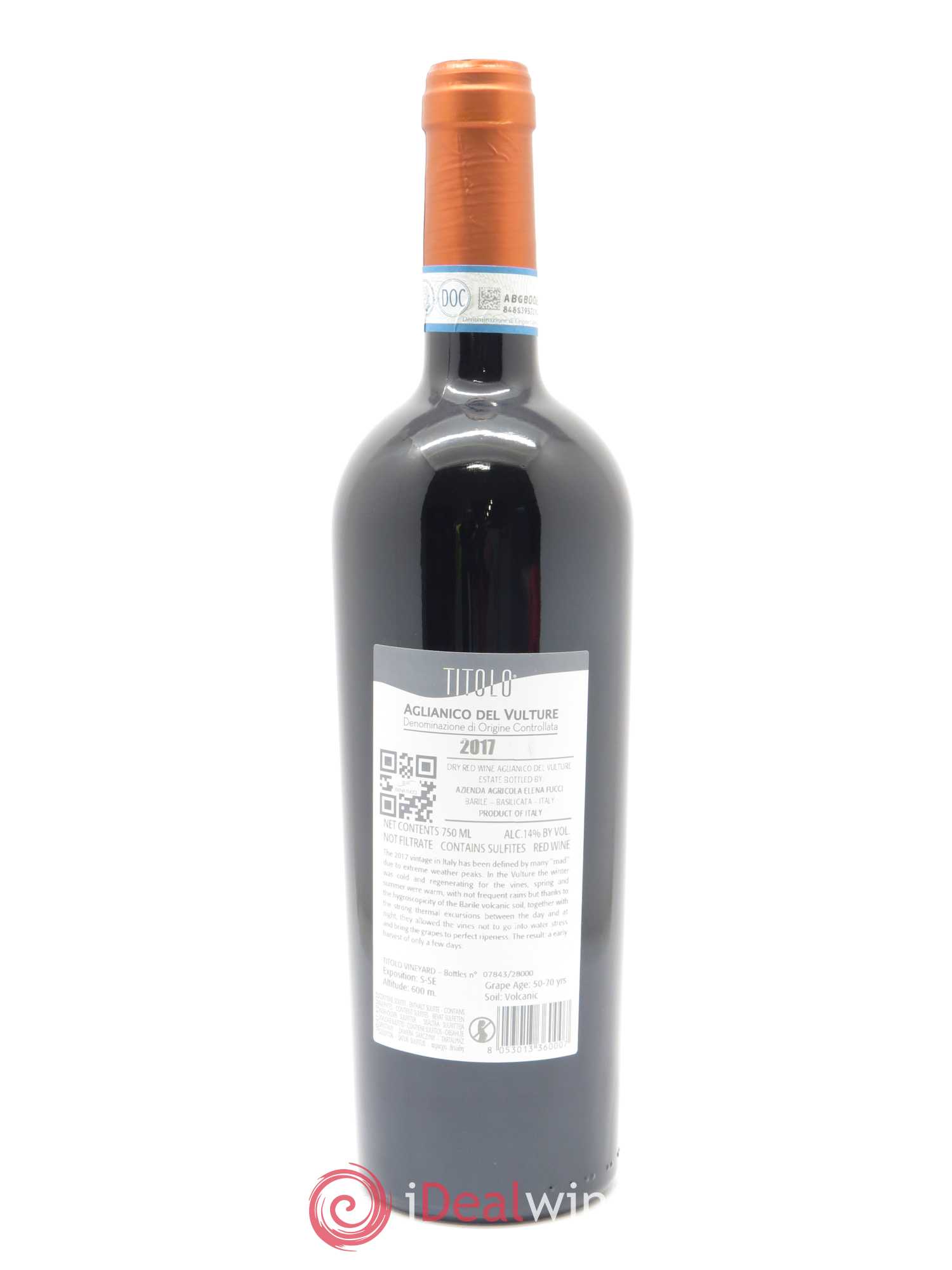 Aglianico del Vulture DOC Elena Fucci Titolo 2017 - Lot de 1 bouteille - 1