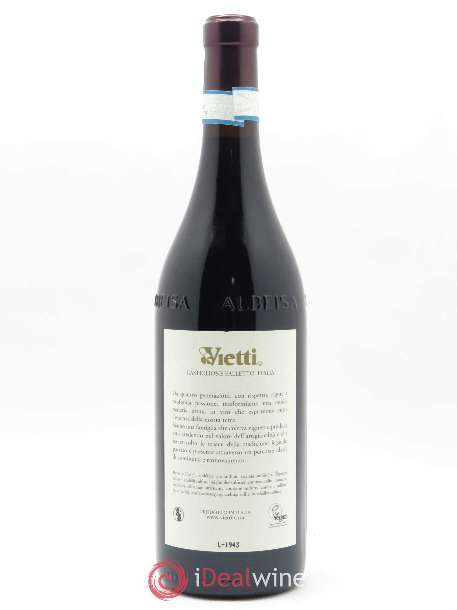 Barbera d'Alba DOC Tre Vigne Vietti 2017 - Lot de 1 bouteille - 1