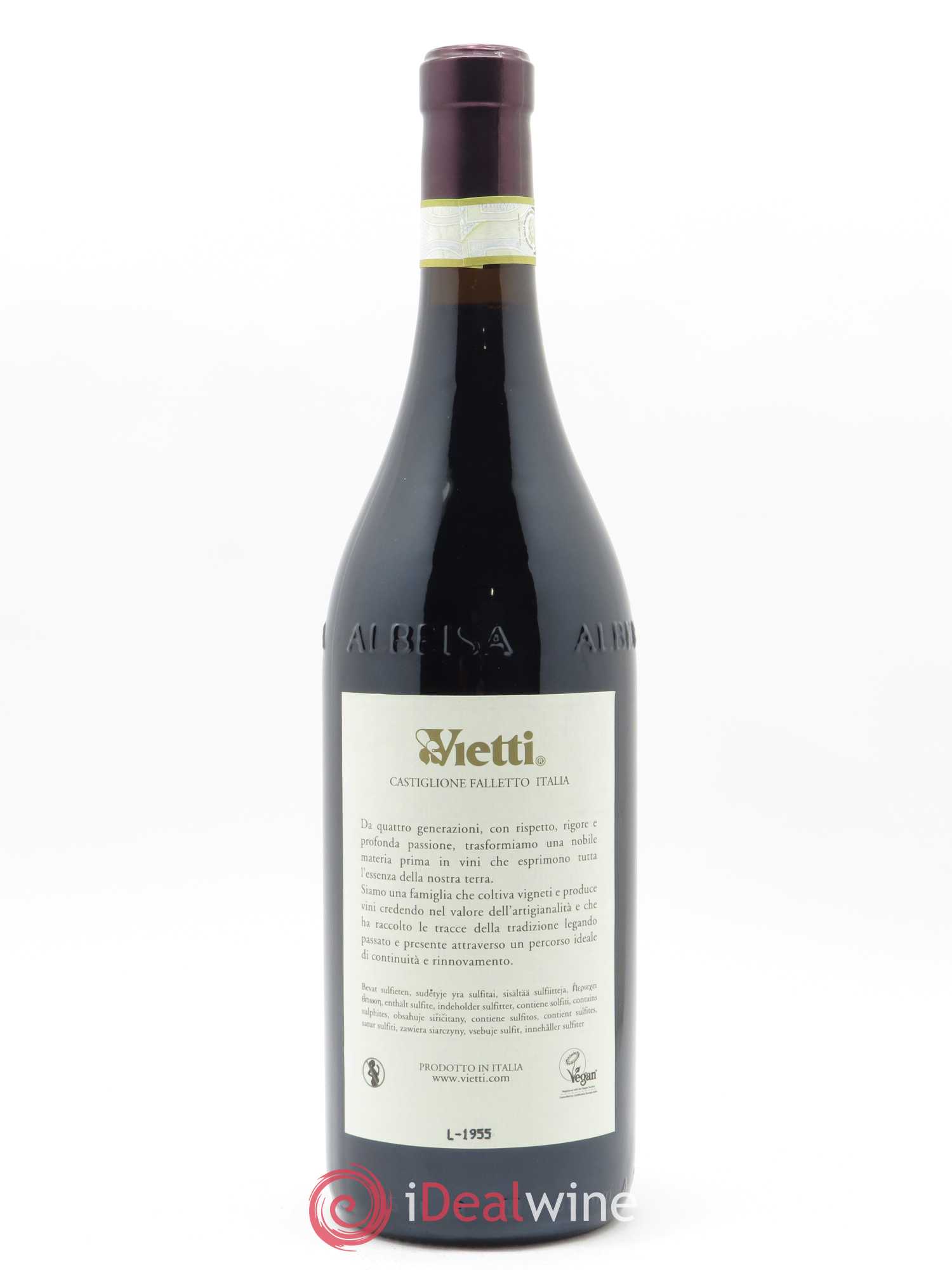 Barbera d'Alba DOC Tre Vigne Vietti 2017 - Lot de 1 bouteille - 1