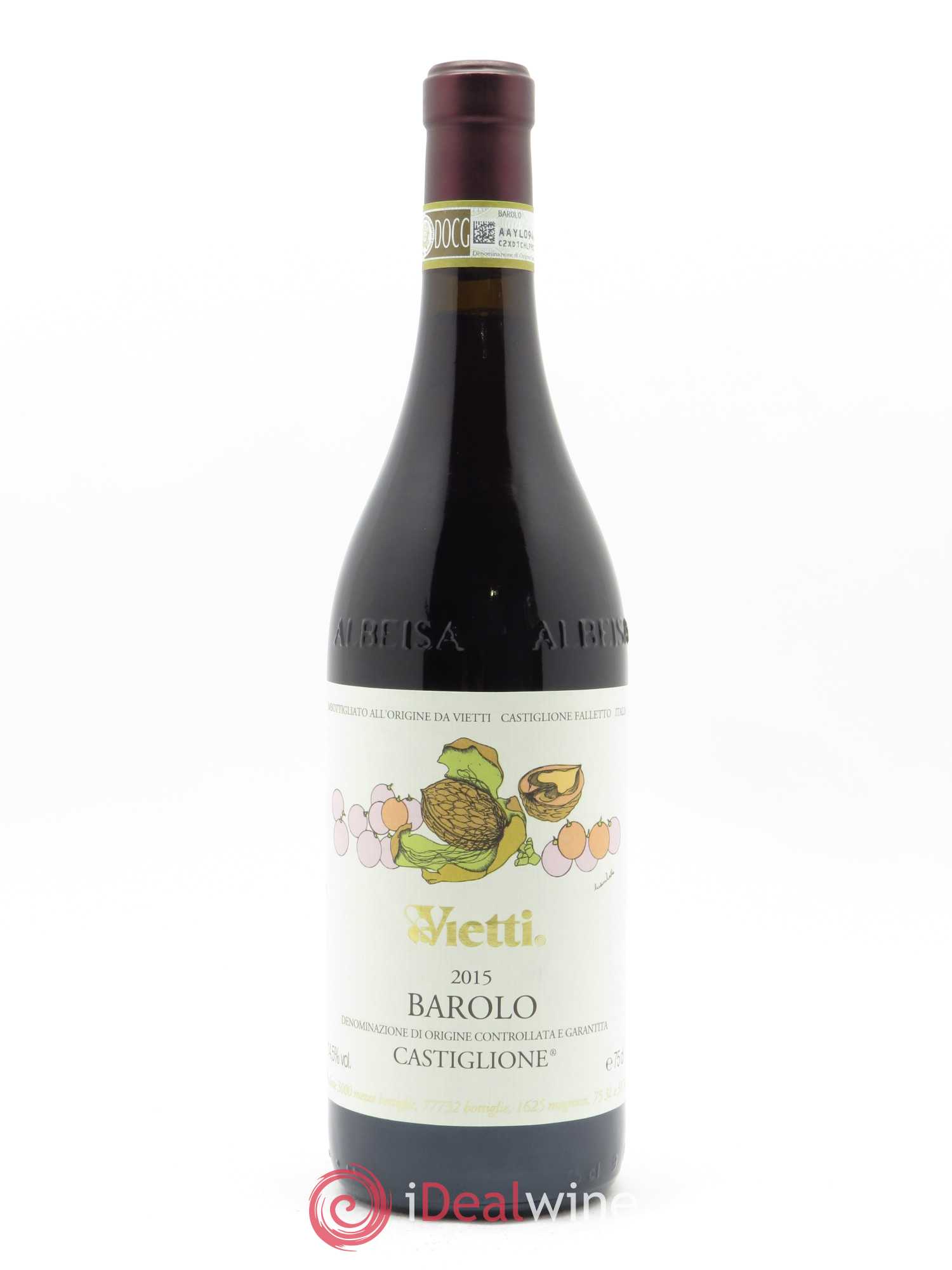 Barolo DOCG Castiglione Vietti 2015 - Lot de 1 bouteille - 0