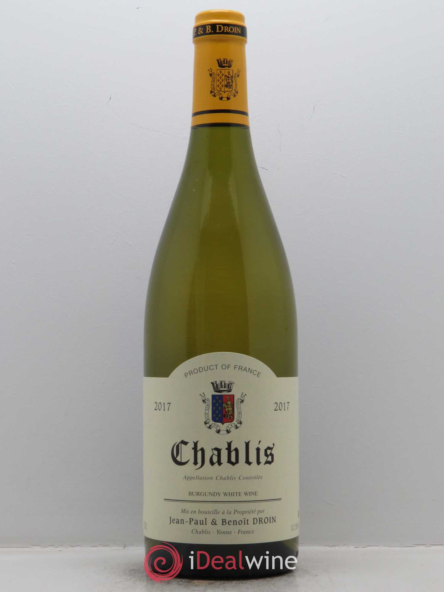 Chablis Jean-Paul & Benoît Droin (Domaine) 2017 - Lot de 1 bouteille - 0
