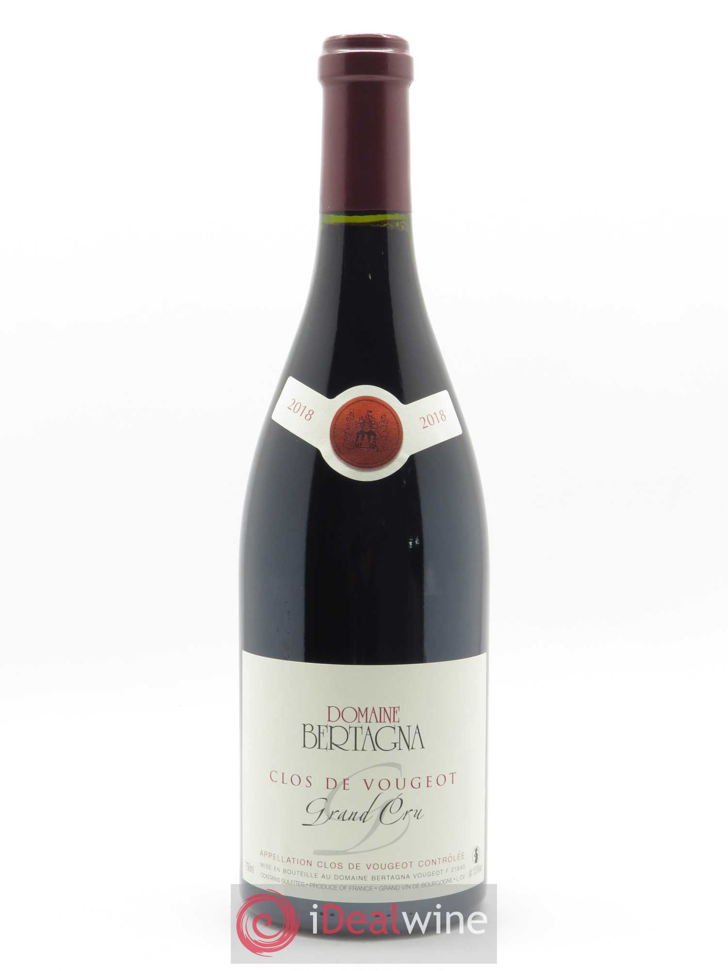 Clos de Vougeot Grand Cru Bertagna 2018 - Lot of 1 bottle - 0