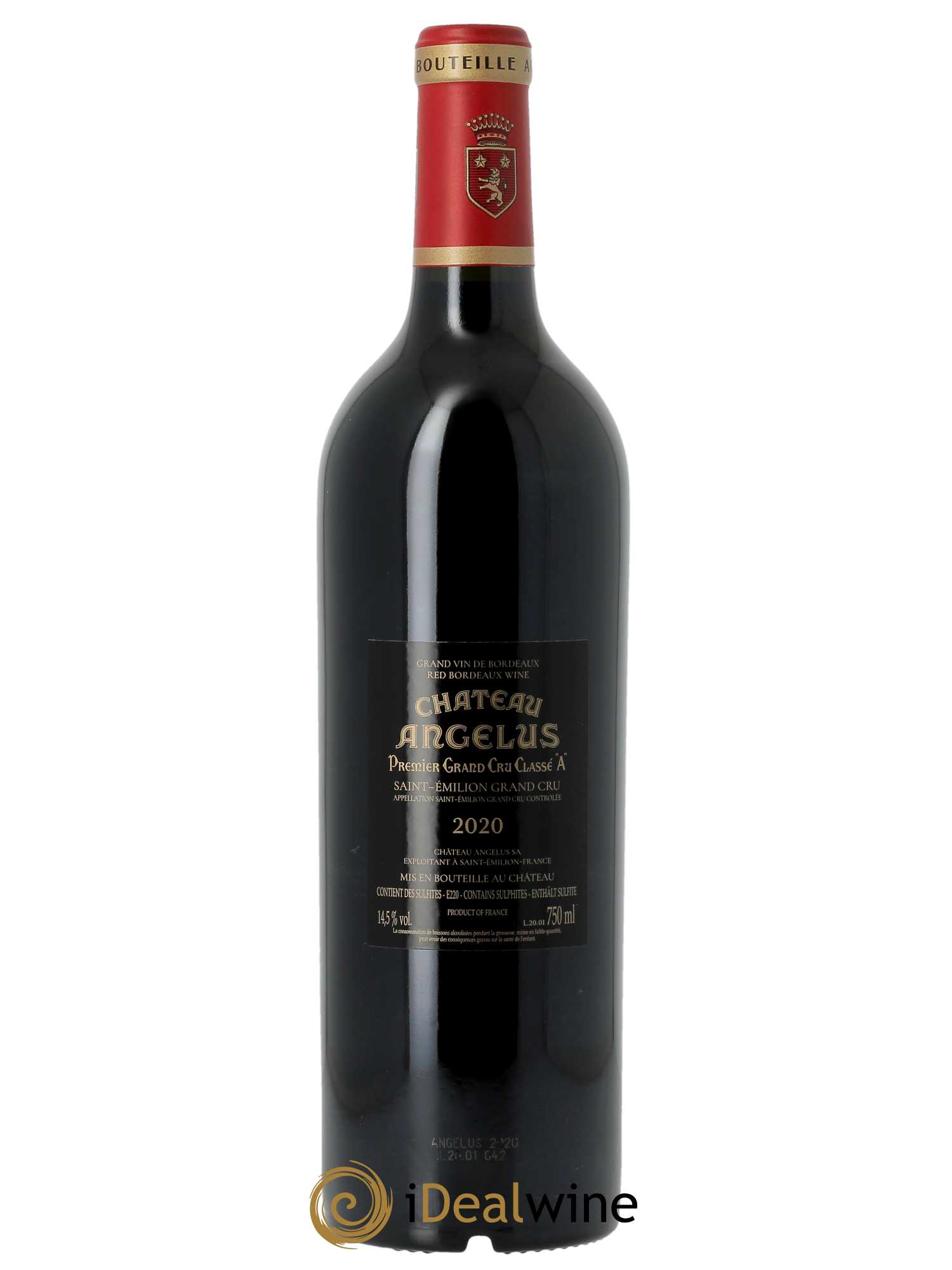 Château Angélus 1er Grand Cru Classé A 2020 - Lot of 1 bottle - 1