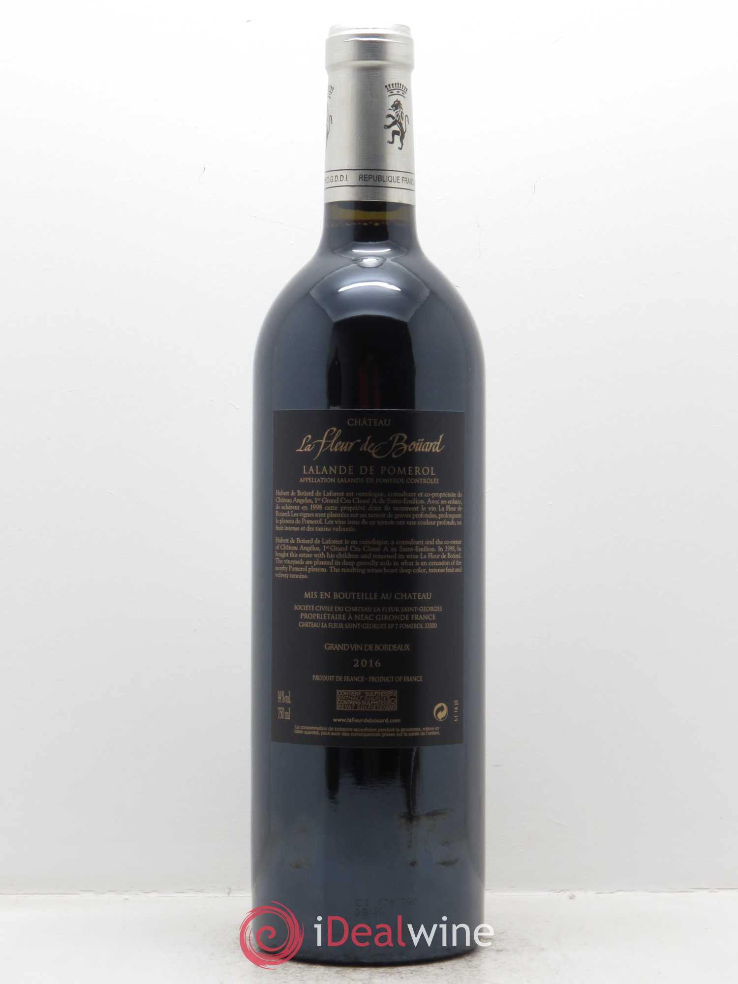 Château La Fleur de Boüard (CBO à partir de 6 bts) 2016 - Lot de 1 bouteille - 1